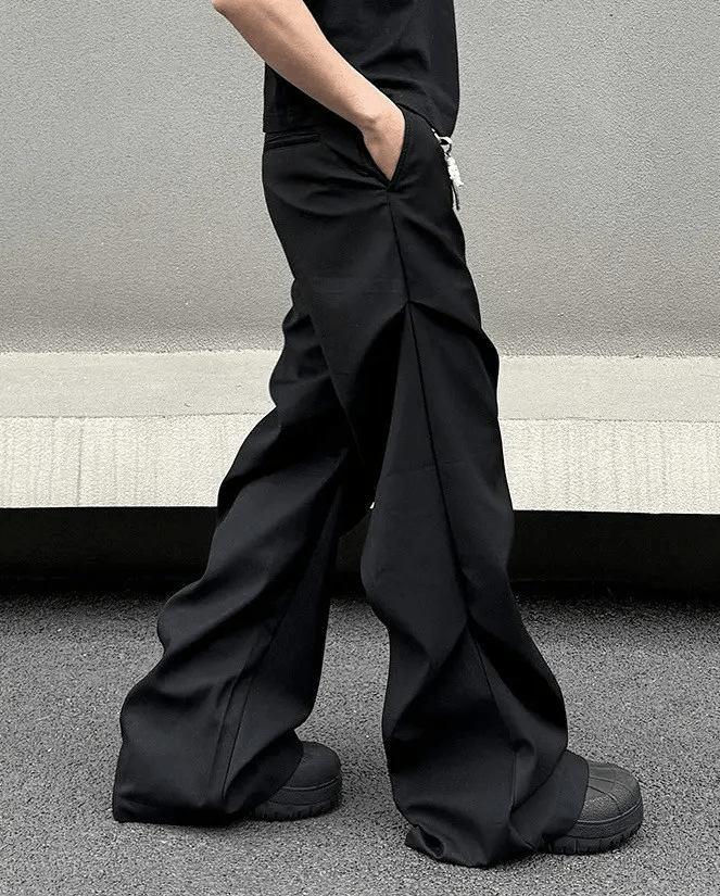 Japanese Brand × Vintage Outdoor retro cleanfit ruched pleated flared pants Size US 32 / EU 48 - 2 Thumbnail