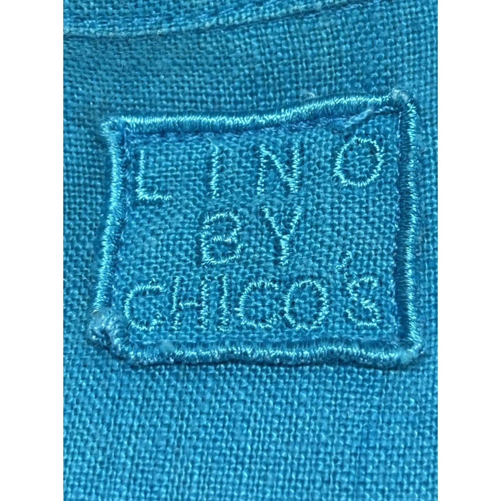 X-LARGE Chicos Linen Shirt Button Up Tunic Women’s XL Blue Coastal Size XL / US 12-14 / IT 48-50 - 6 Thumbnail