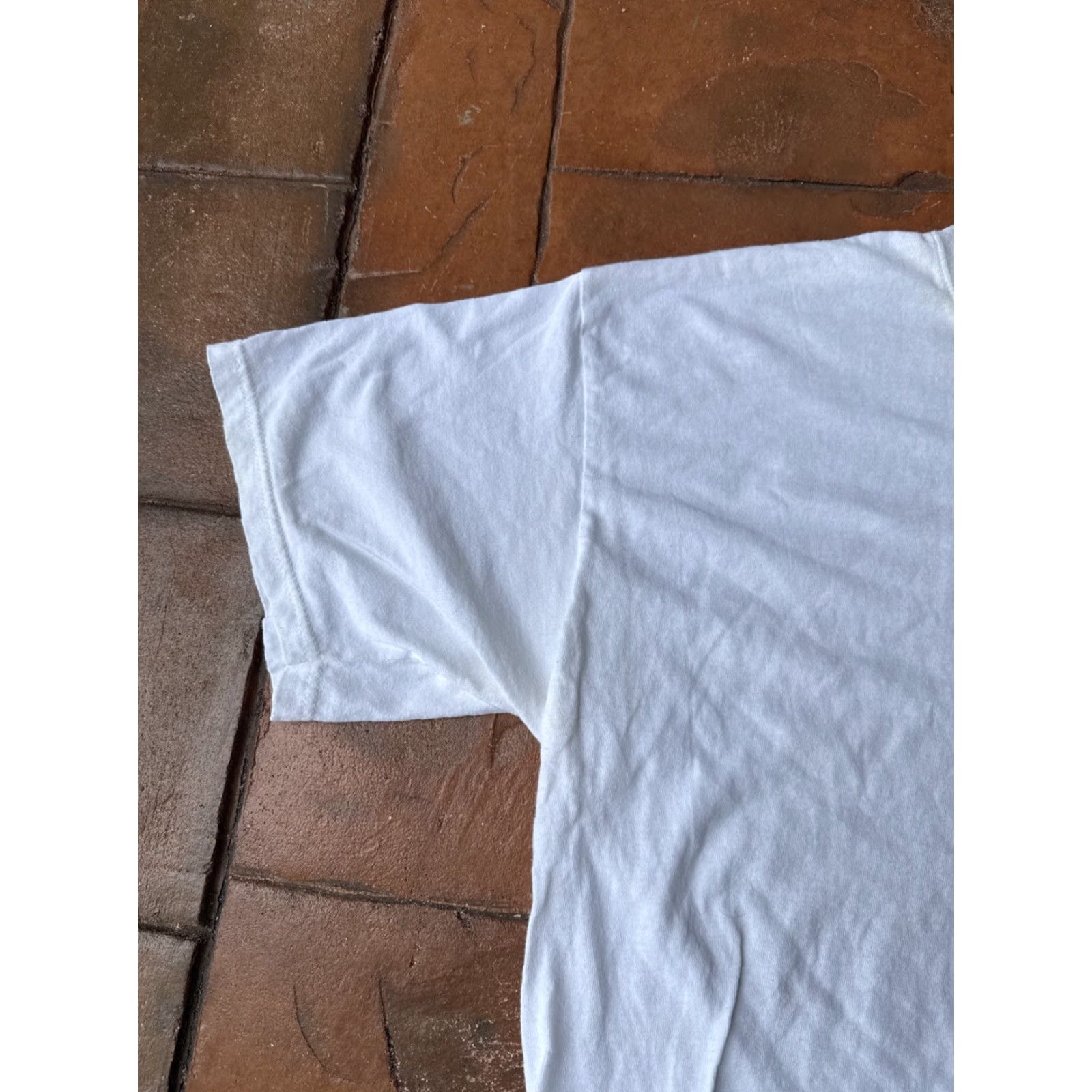 Gildan VINTAGE Samuel Adams Beer Promo T-Shirt XL Men White Cotton Short Sleeve Crew Neck Logo 1990s 2000s Hanes Heavyweight Size US XL / EU 56 / 4 - 5 Thumbnail