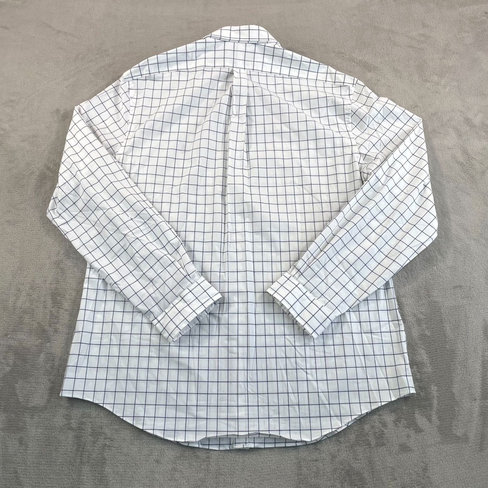 Polo Ralph Lauren Polo Ralph Lauren Oxford Shirt Men 2XL White WindowPane Slim Fit Pony Preppy Shirt Size US XXL / EU 58 / 5 - 4 Thumbnail