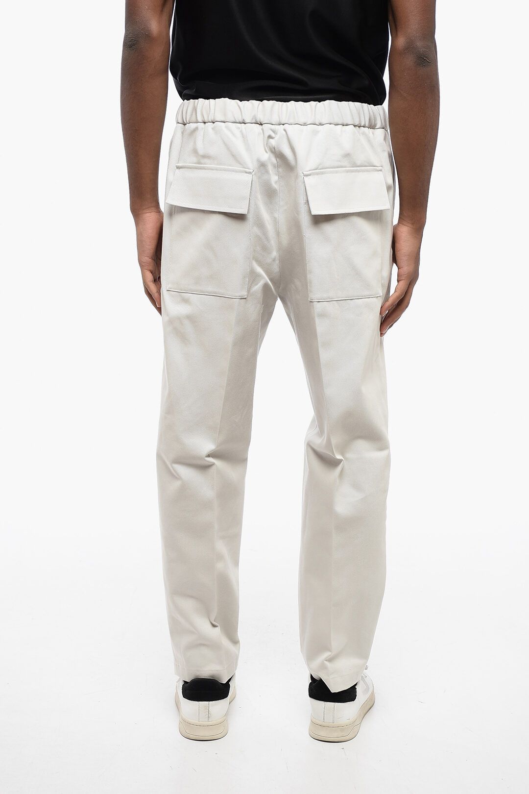 Jil Sander og1mm0625 4-Pocketed Twill Cotton Pant in White Size US 34 / EU 50 - 2 Thumbnail