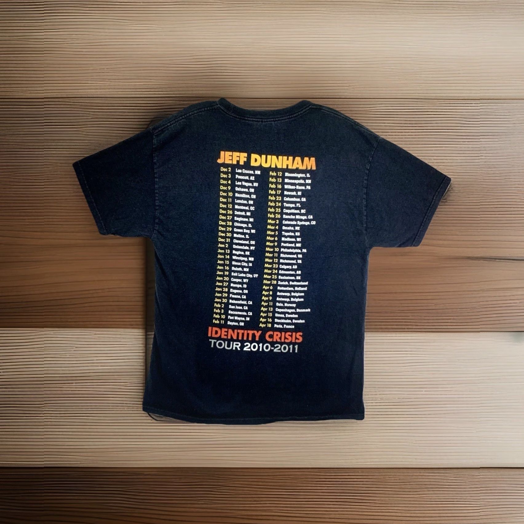 Hanes VINTAGE Jeff Dunham T-Shirt Peanut Identity Crisis 2010s Tour Mens Large Black Cotton Double-Sided Size US L / EU 52-54 / 3 - 2 Thumbnail