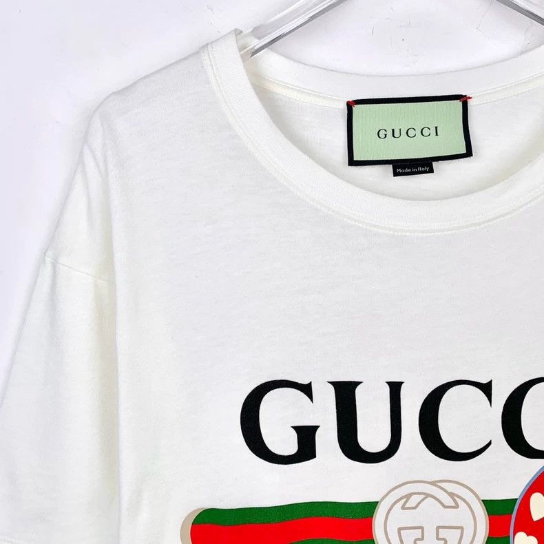 Gucci Gucci Logo printed apple pattern round-neck cotton beige sh Size US S / EU 44-46 / 1 - 3 Thumbnail
