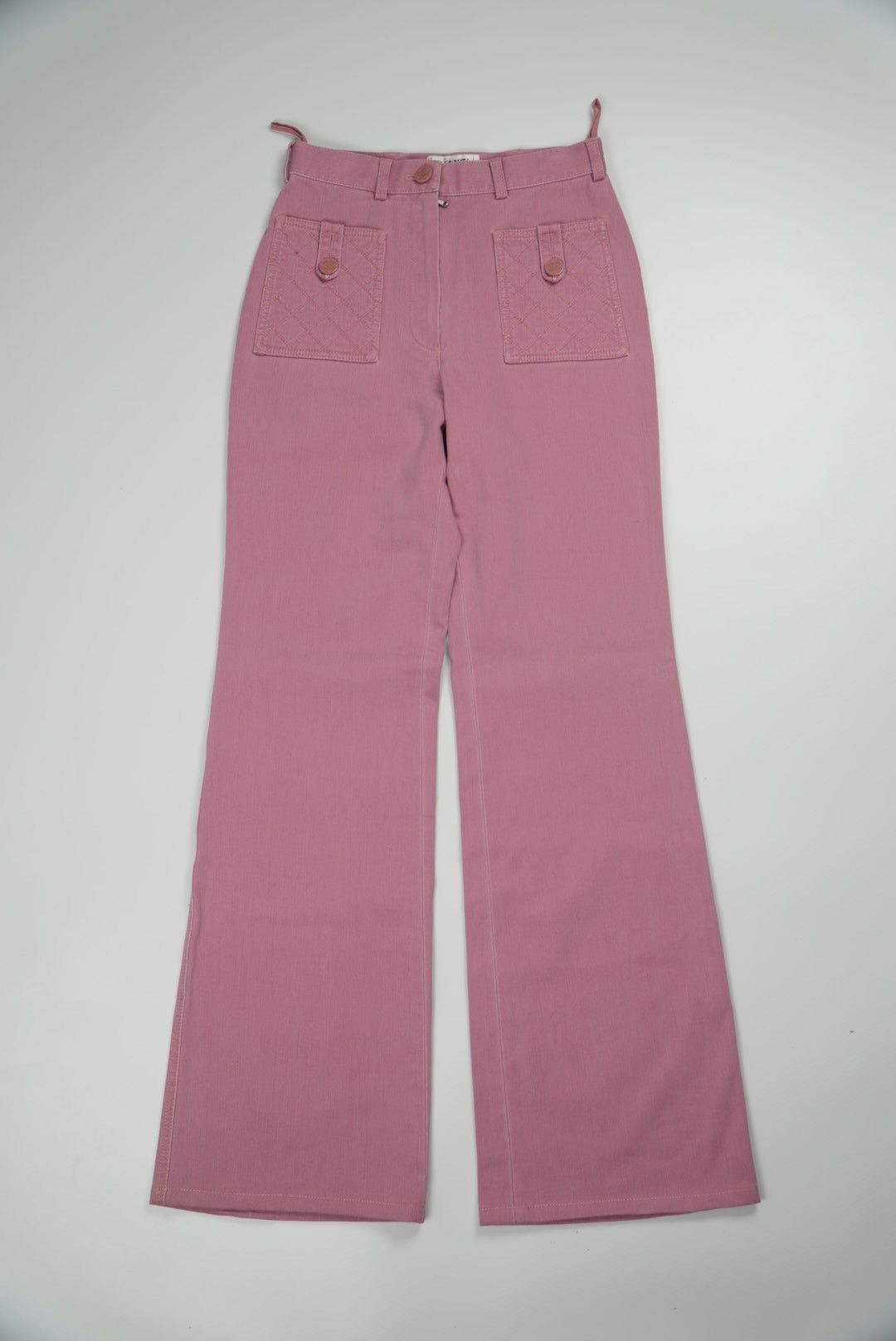 Chanel Chanel 2004 Pink Flare Jeans with Quilted Front Pockets Size 24" / US 00 / IT 34 - 1 Thumbnail
