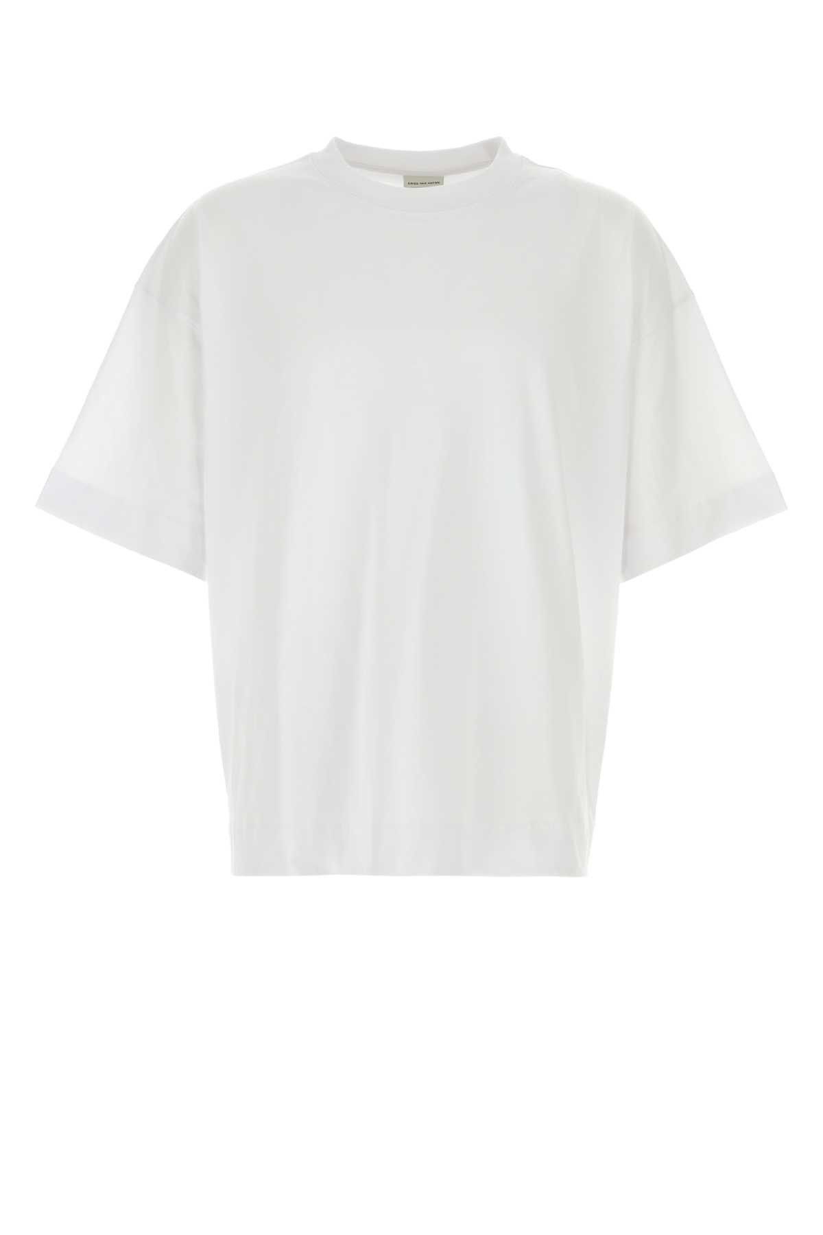 White Cotton Heno Oversize T-Shirt
