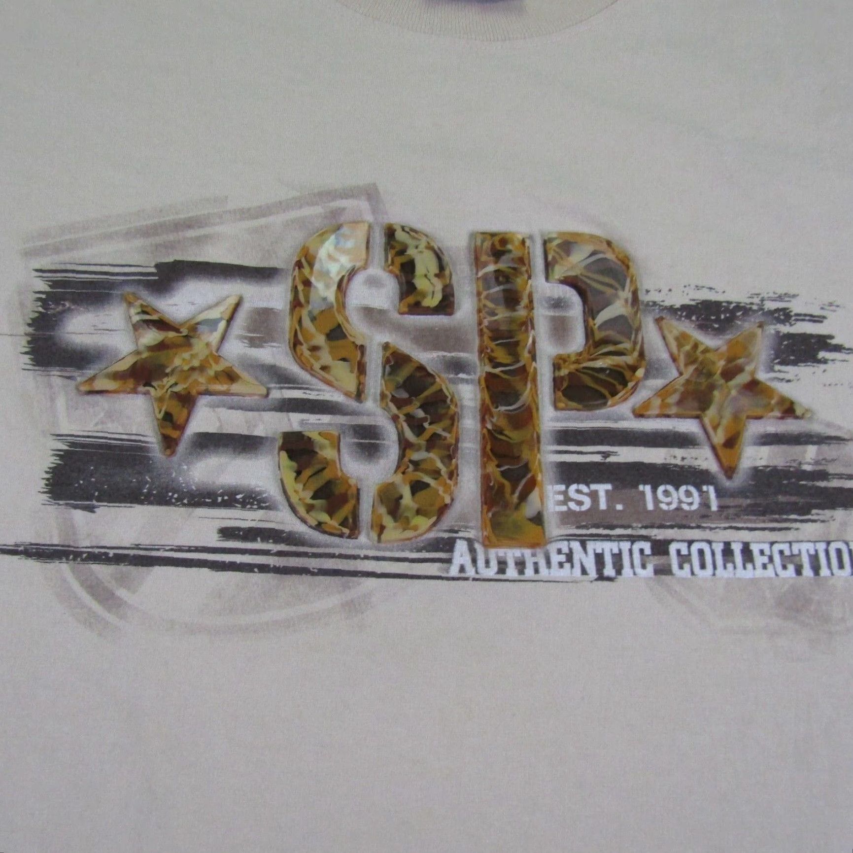 Southpole VINTAGE Southpole Shirt Mens XL Beige 3D Print Hip Hop Baggy Y2K shirt Mens XL Beige 3D Print Hip Hop Baggy Y2K Size US XL / EU 56 / 4 - 3 Thumbnail