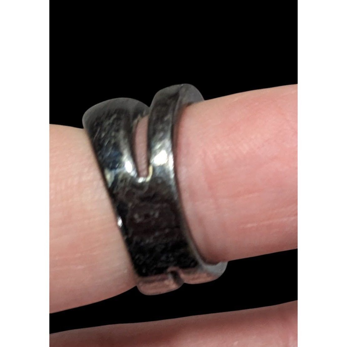 Juicy Couture Juicy Couture Glam Goth Gunmetal Rhinestone Stacked Ring Size ONE SIZE - 3 Thumbnail