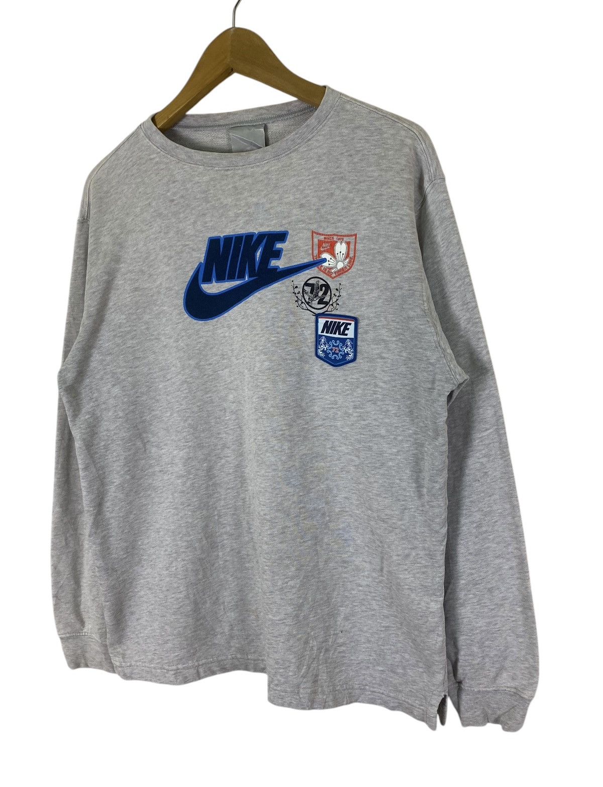 Nike × Vintage Vintage Nike Big Spellout Sweatshirt Size US L / EU 52-54 / 3 - 3 Thumbnail