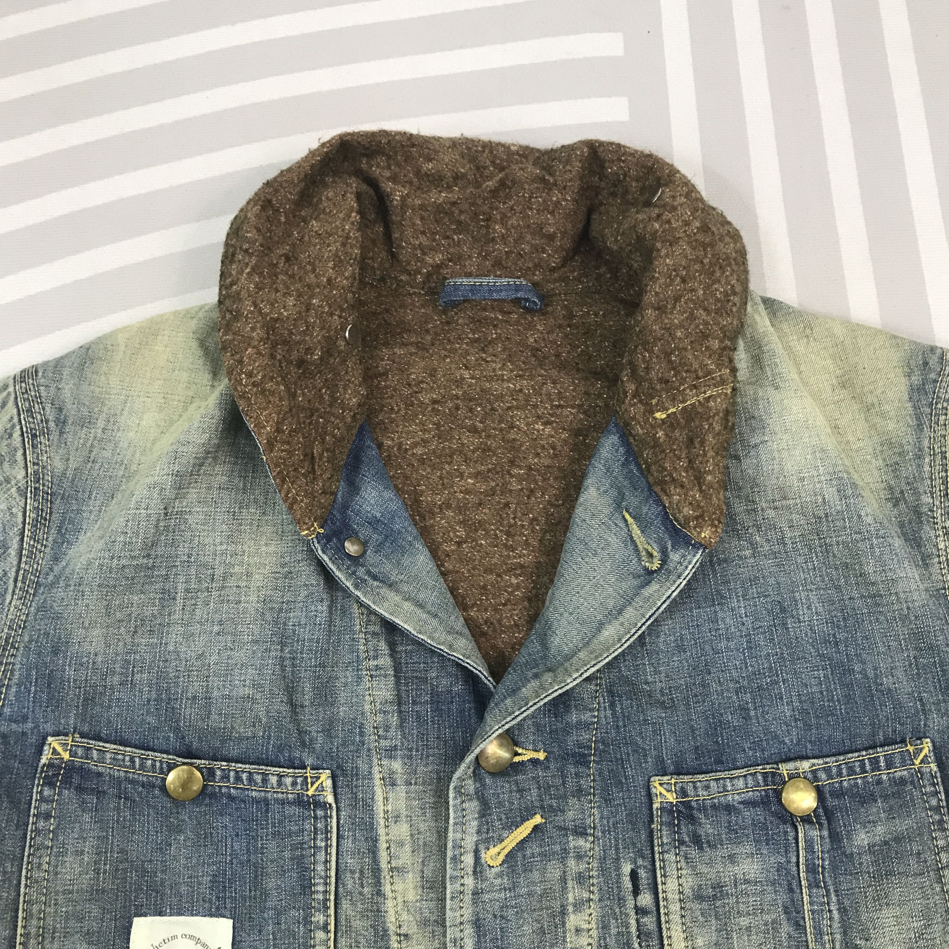 Vintage Vintage Vietim Company Button Rusty denim faded Jacket Size US M / EU 48-50 / 2 - 8 Thumbnail