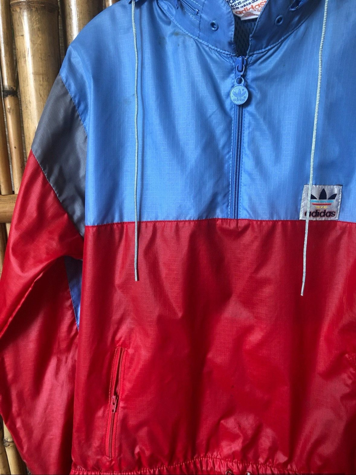 Adidas × Vintage Vintage 1980s Adidas Trefoil Windbreaker Size US M / EU 48-50 / 2 - 5 Thumbnail
