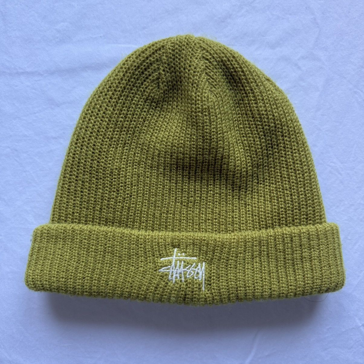 Stussy Stussy Embroidered Classic Logo Knit Beanie Moss w/ Tags Size ONE SIZE - 1 Thumbnail