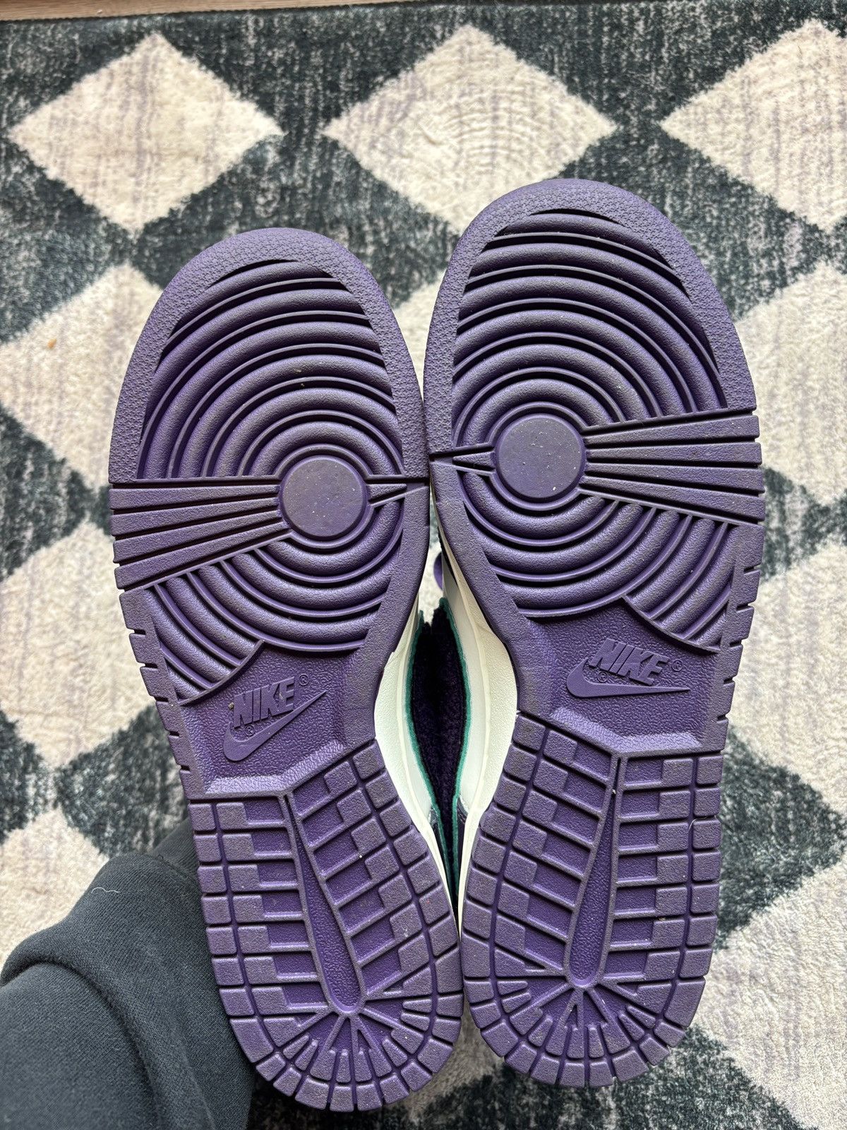 Nike Nike Dunk Low Chenille Swoosh Grand Purple Size US 9.5 / EU 42-43 - 8 Thumbnail