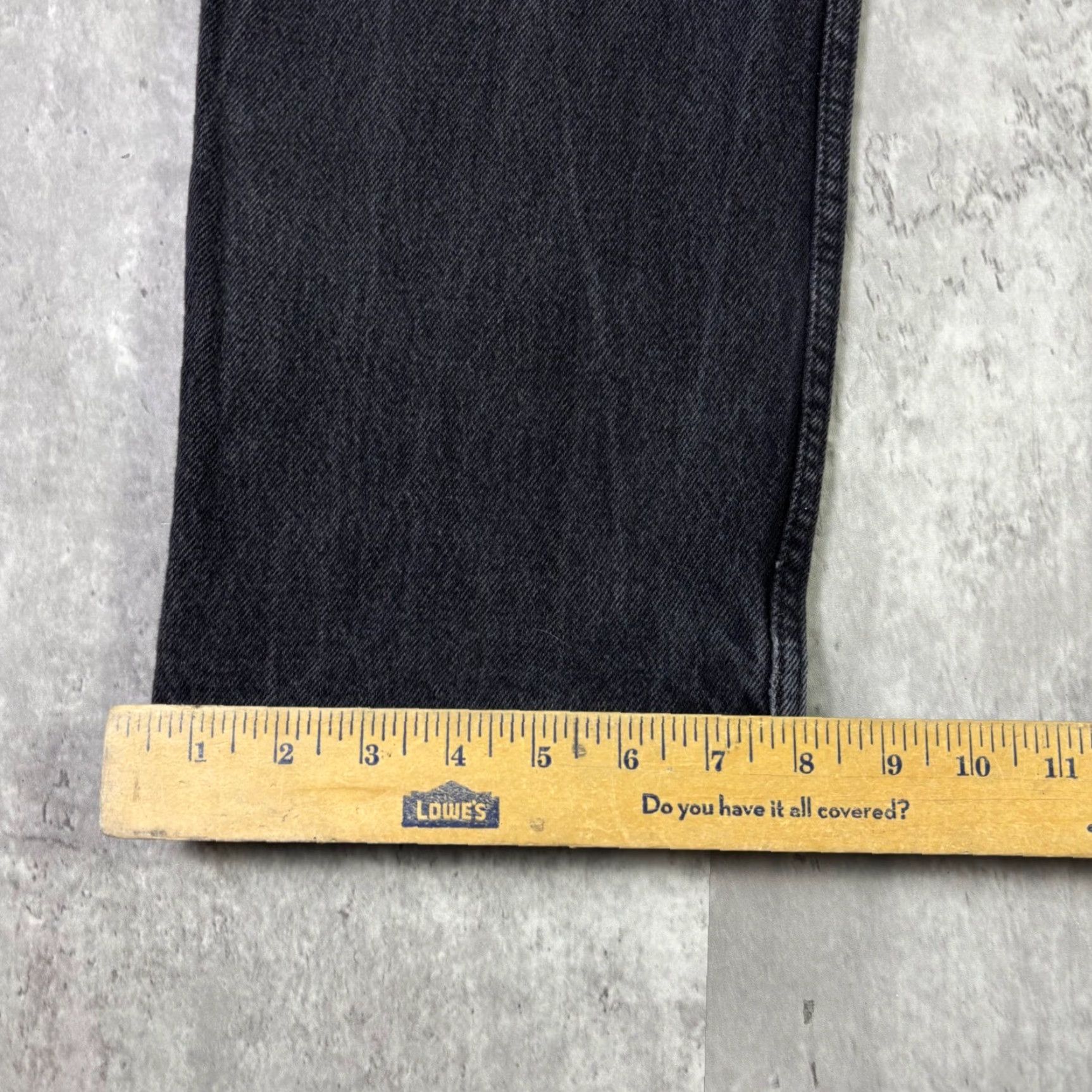 Levi's Levis 505 Regular Fit Jeans Mens 31x30 Faded Black Straight Leg Denim Pants Size US 31 - 4 Thumbnail