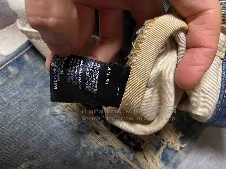 Amiri Amiri Cashew Flower Denim Pants, Size 32 Size US 32 / EU 48 - 5 Thumbnail