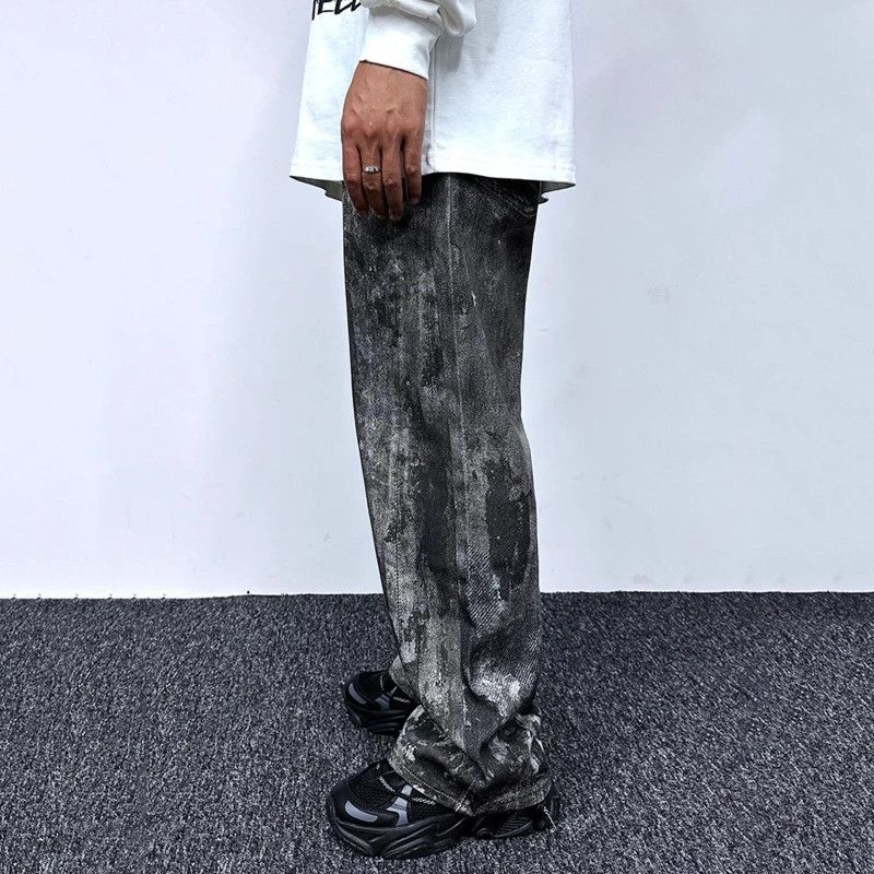 Japanese Brand × Jean High street splash ink male jeans Size US 31 - 4 Thumbnail