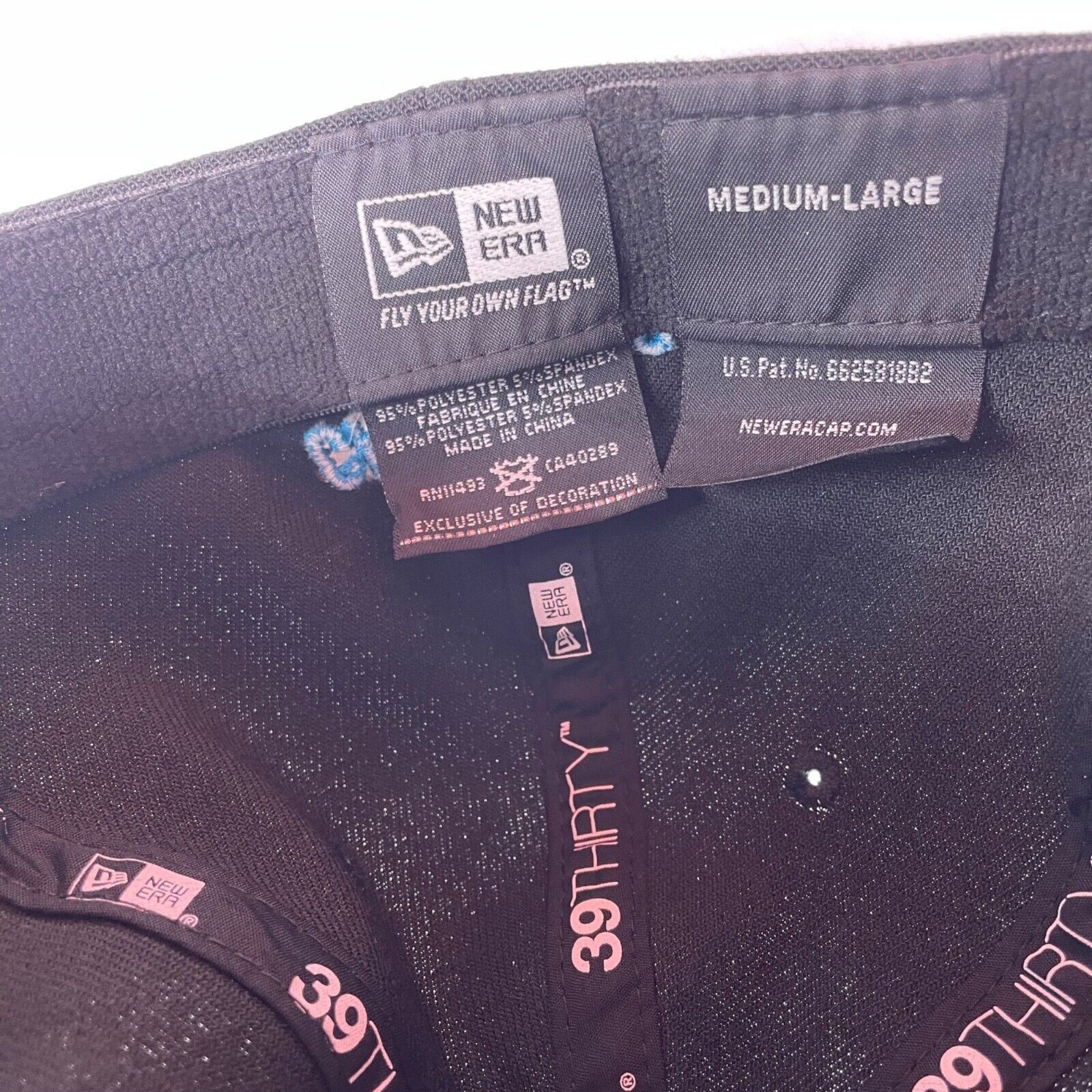 New Era New Era Carolina Panthers 39Thirty NFL Black Hat Mens M L Size ONE SIZE - 7 Thumbnail