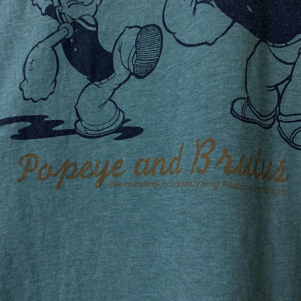 Vintage Y2K Popeye The Sailorman Cartoon Collaboration Ringer Tshirt Size US L / EU 52-54 / 3 - 4 Thumbnail