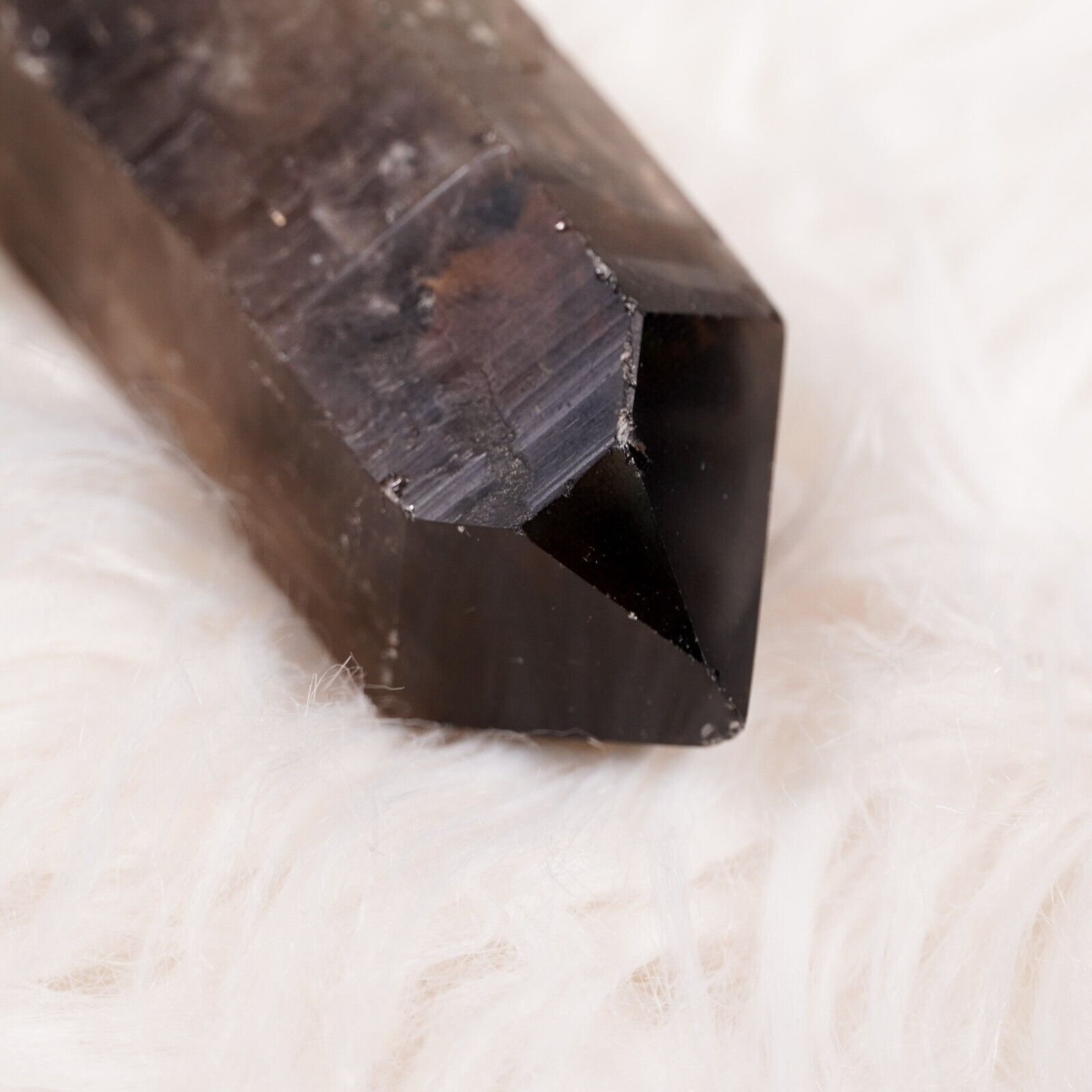 Other Large Smokey Quartz Crystal Point 4" Healing Gemstone Wand Size ONE SIZE - 7 Thumbnail
