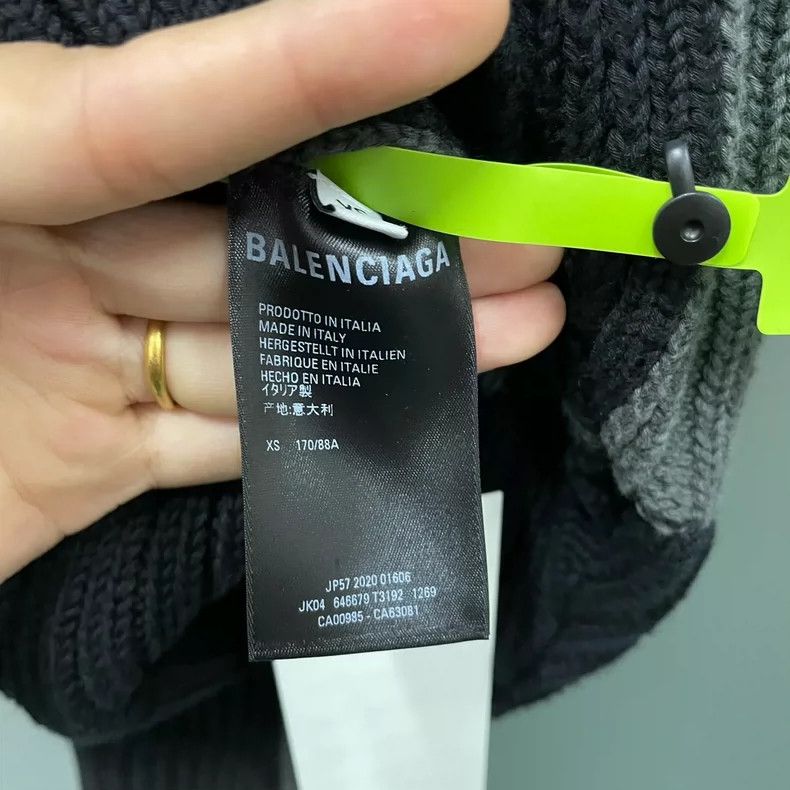 Balenciaga Balenciaga Color-block checkerboard sweater Size XS / US 0-2 / IT 36-38 - 6 Thumbnail