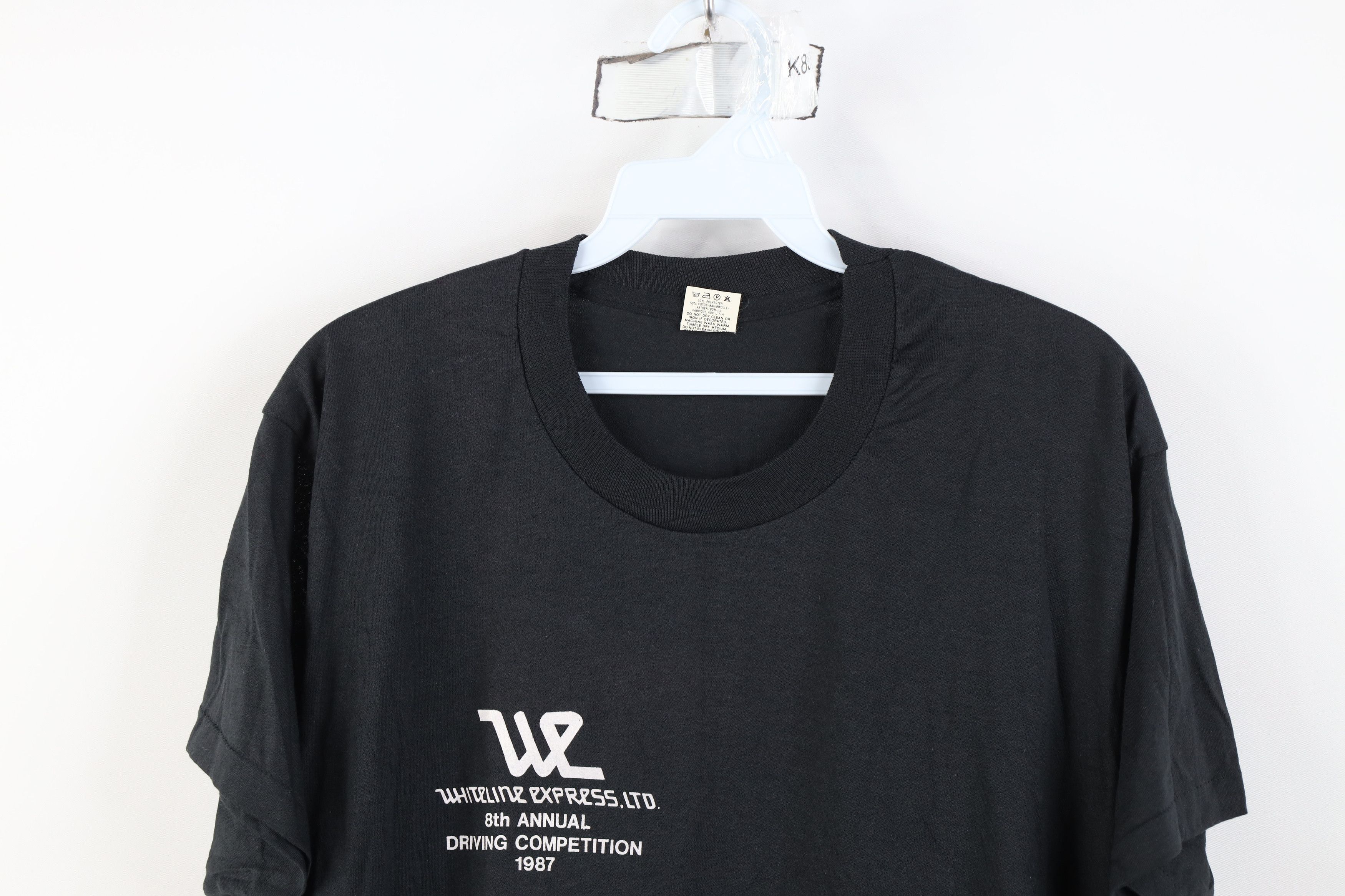 Vintage Vintage 80s Whiteline Competition 1987 Trucker T-Shirt Size US XL / EU 56 / 4 - 2 Thumbnail