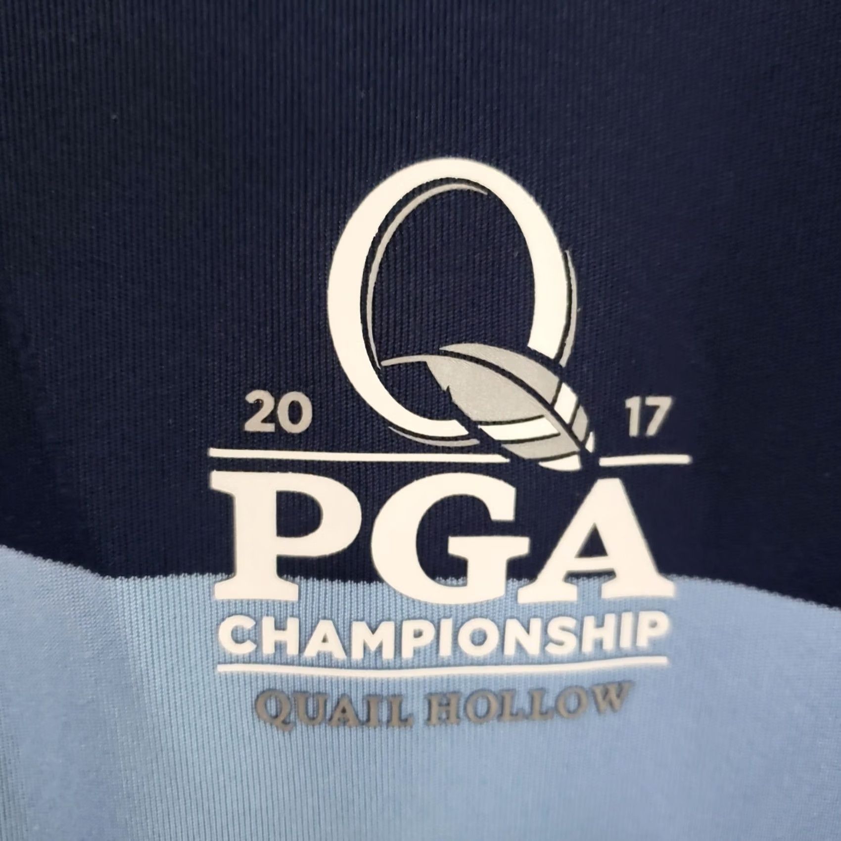 Polo Ralph Lauren VINTAGE Polo Ralph Lauren Shirt Mens LBlue Stripe Performance PGA Championship Logo Size US L / EU 52-54 / 3 - 5 Thumbnail