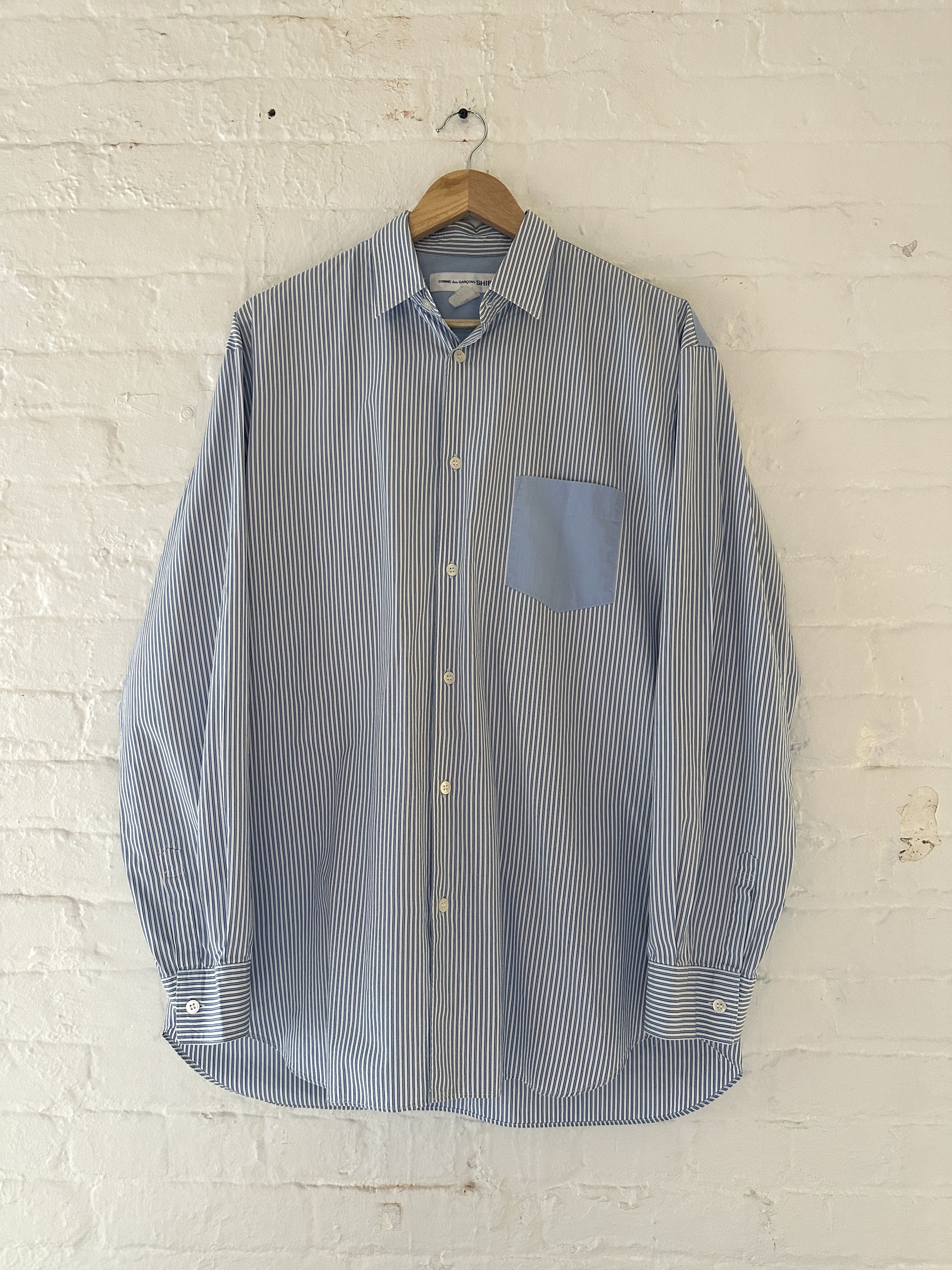 Comme des Garcons Comme des Garcons SHIRT Striped Button Up Shirt Size US L / EU 52-54 / 3 - 1 Thumbnail