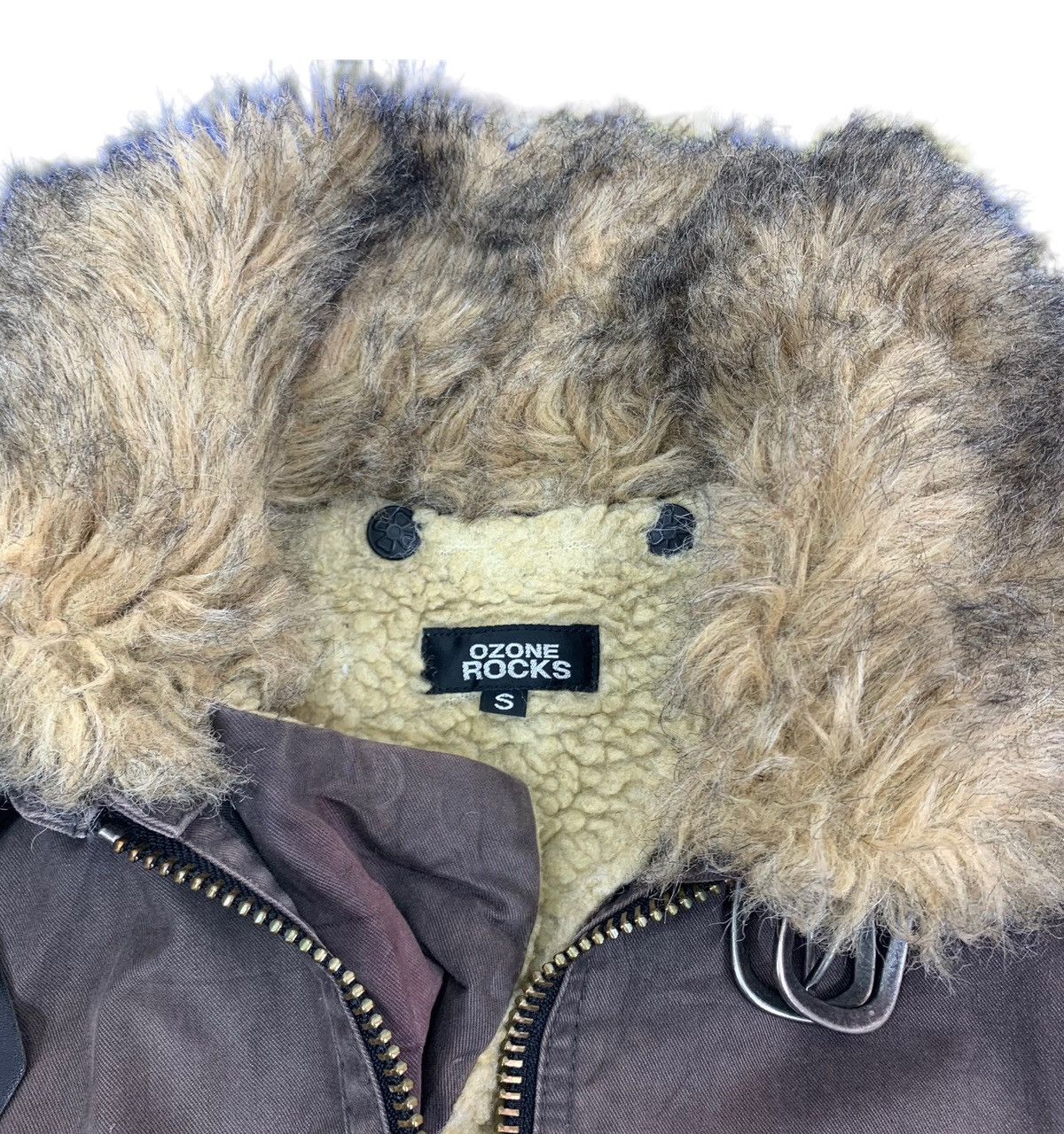 If Six Was Nine × Japanese Brand VINTAGE OZONE ROCKS FUR MINK COLAR BOMBER JACKET Size US S / EU 44-46 / 1 - 5 Thumbnail