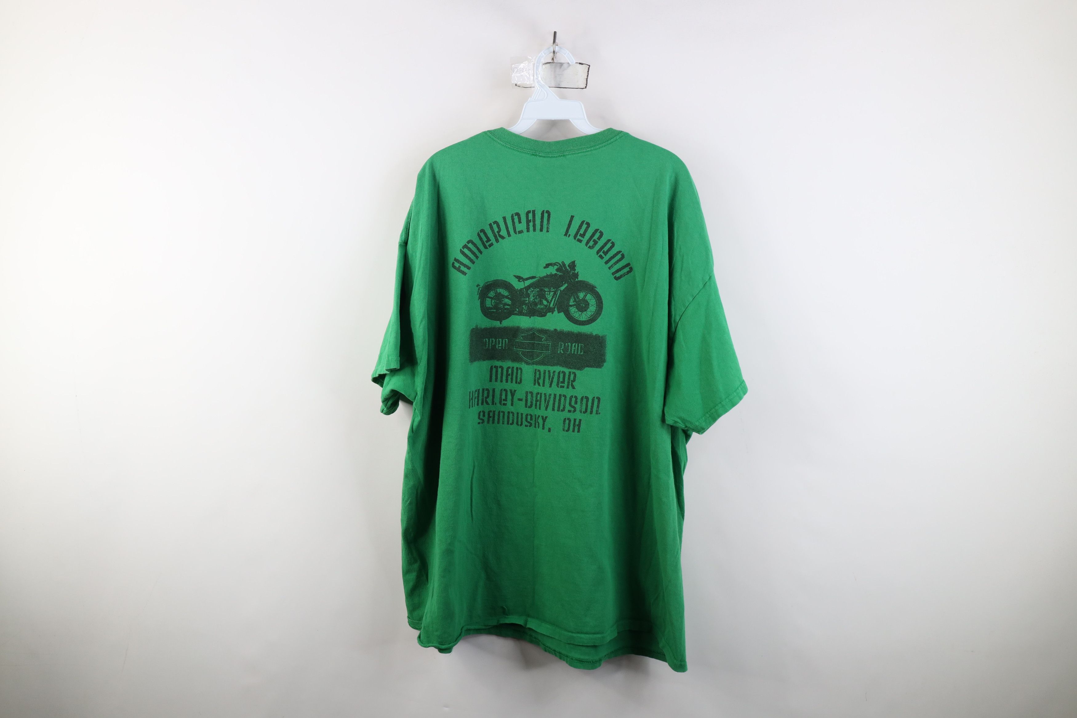 Harley Davidson Vintage Y2K Harley Davidson Big Logo T-Shirt Kelly Green Size US XXL / EU 58 / 5 - 10 Thumbnail