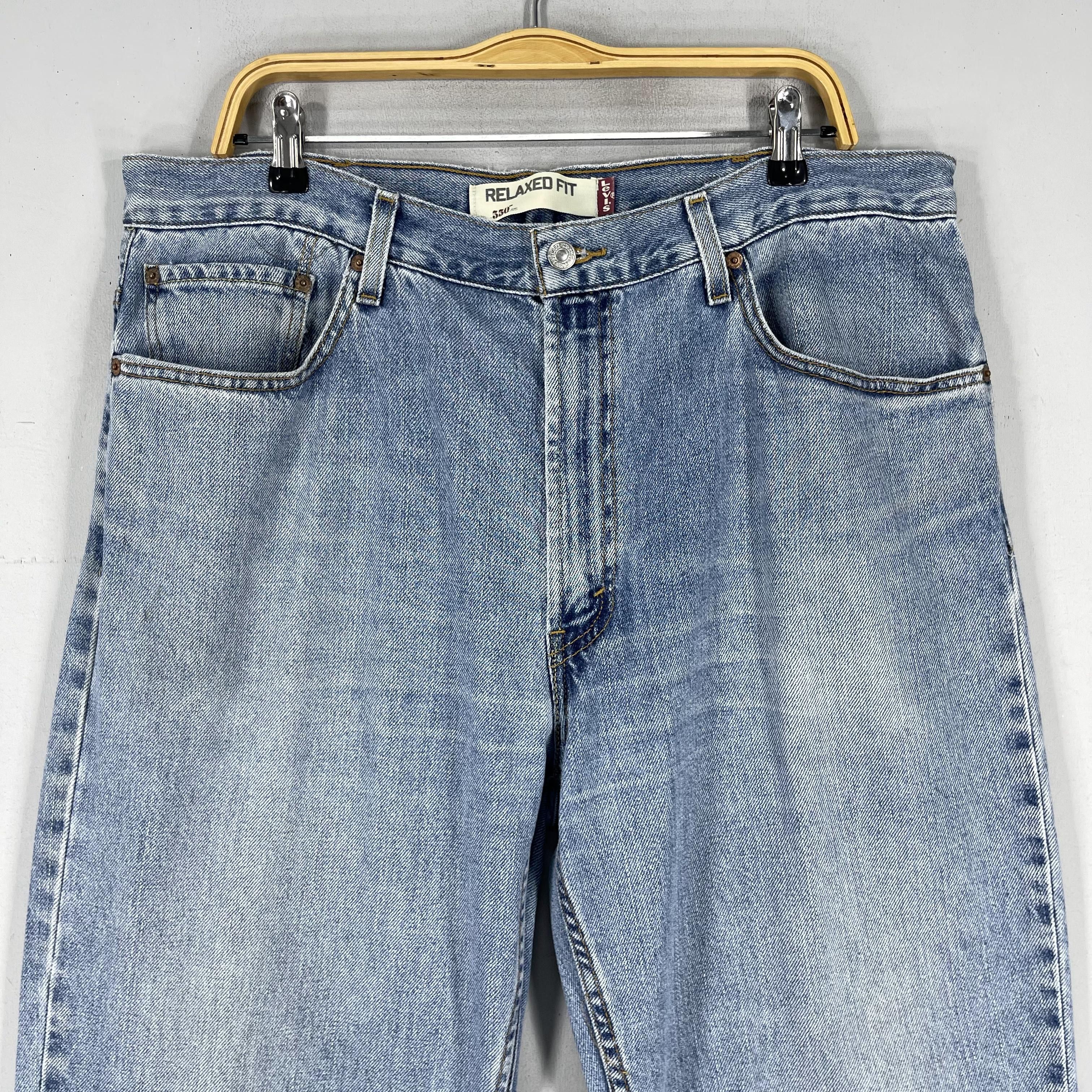 Levi's × Vintage W38 L31 Vintage Levis 550 Distressed Reinforced Jeans Size US 38 / EU 54 - 2 Thumbnail