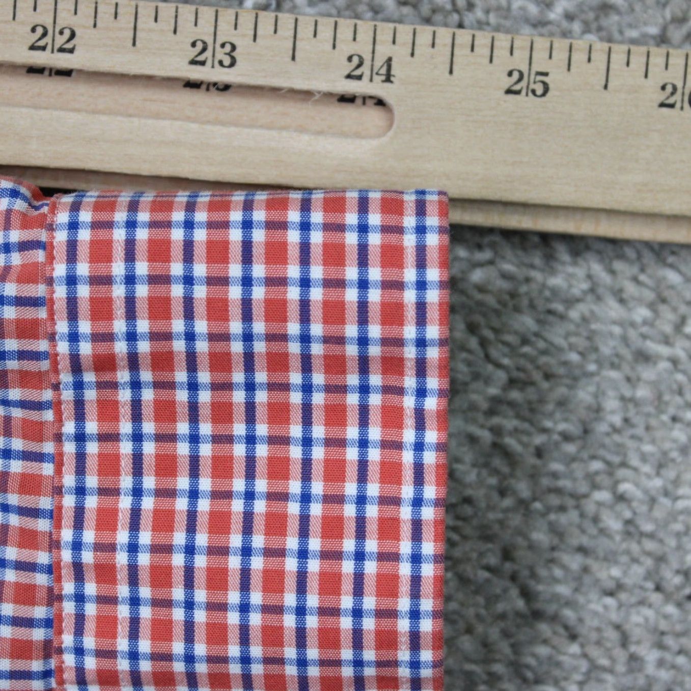 Brooks Brothers Brooks Brothers Shirt Mens Medium Regent Orange/Blue Cotton Long Sleeve Button-Up Check Size US M / EU 48-50 / 2 - 7 Thumbnail