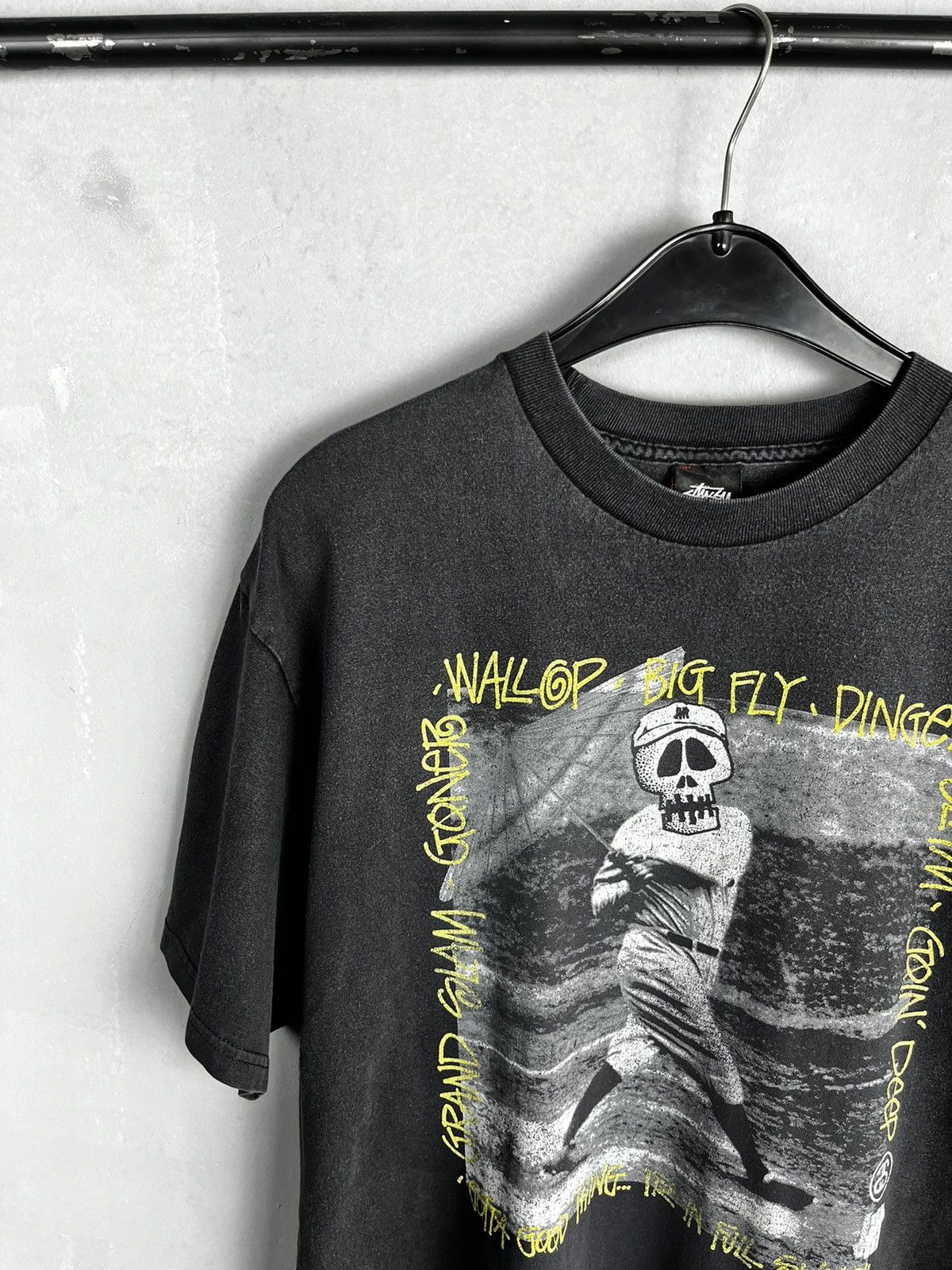 Stussy × Vintage Rare Vintage Stussy Skull Tshirt DISTRESSED Size US L / EU 52-54 / 3 - 3 Thumbnail