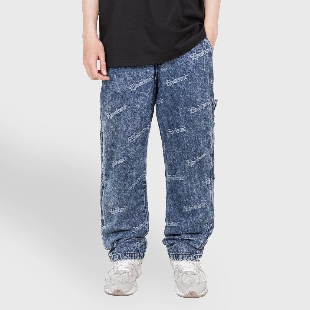 Designer × Jean Epidemic Long Pants Firenze Denim Blue Wash Size US 34 / EU 50 - 1 Thumbnail