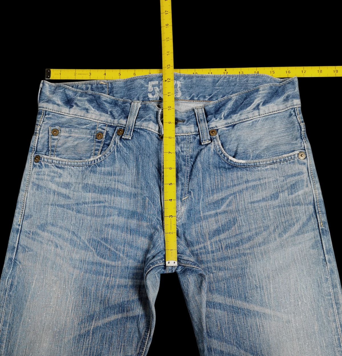 Edwin Flare Jeans Edwin 503 Blue Trip Size US 33 - 9 Thumbnail
