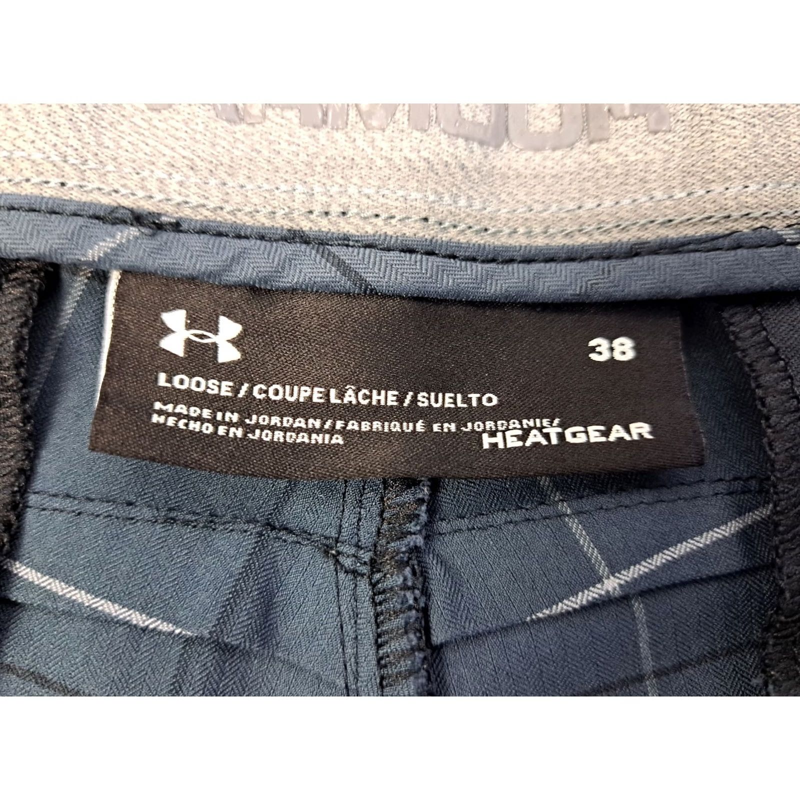Under Armour Under Armour Mens Golf Shorts Loose HeatGear Size 38 Blue/Grey #4251 Size US 38 / EU 54 - 2 Thumbnail
