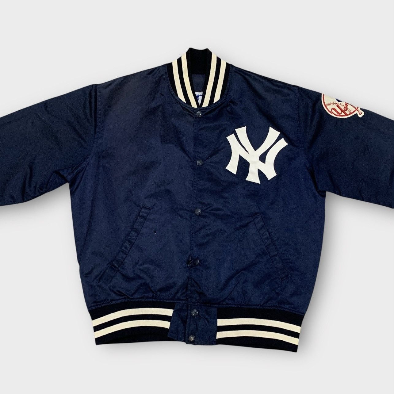 New York Yankees VINTAGE 1980s STARTER NEW YORK YANKEES SATIN JACKET BASEBALL Size US S / EU 44-46 / 1 - 6 Thumbnail