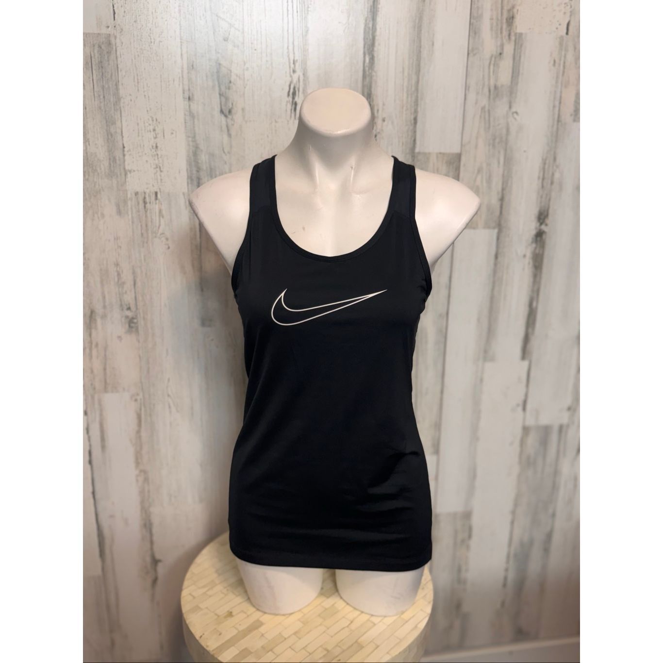 Nike Nike Dri-Fit Black Racerback Athletic Tank Top – Women’s Medium | Running Workout Gym Activewear Size M / US 6-8 / IT 42-44 - 2 Thumbnail