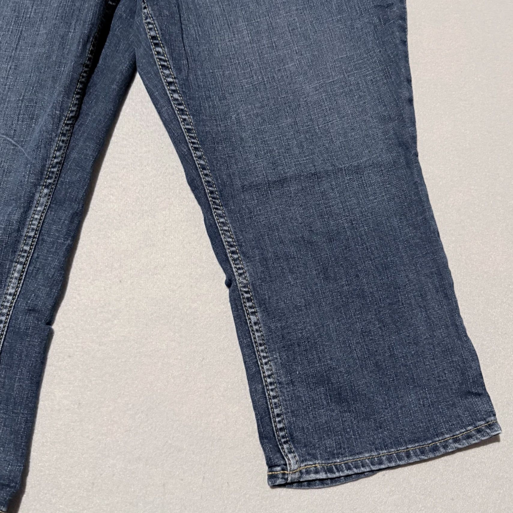 Lee Lee Capri Jeans Women's Regular Fit 5-Pocket Denim Jeans Blue - 20 Size 42" / US 20 - 6 Thumbnail