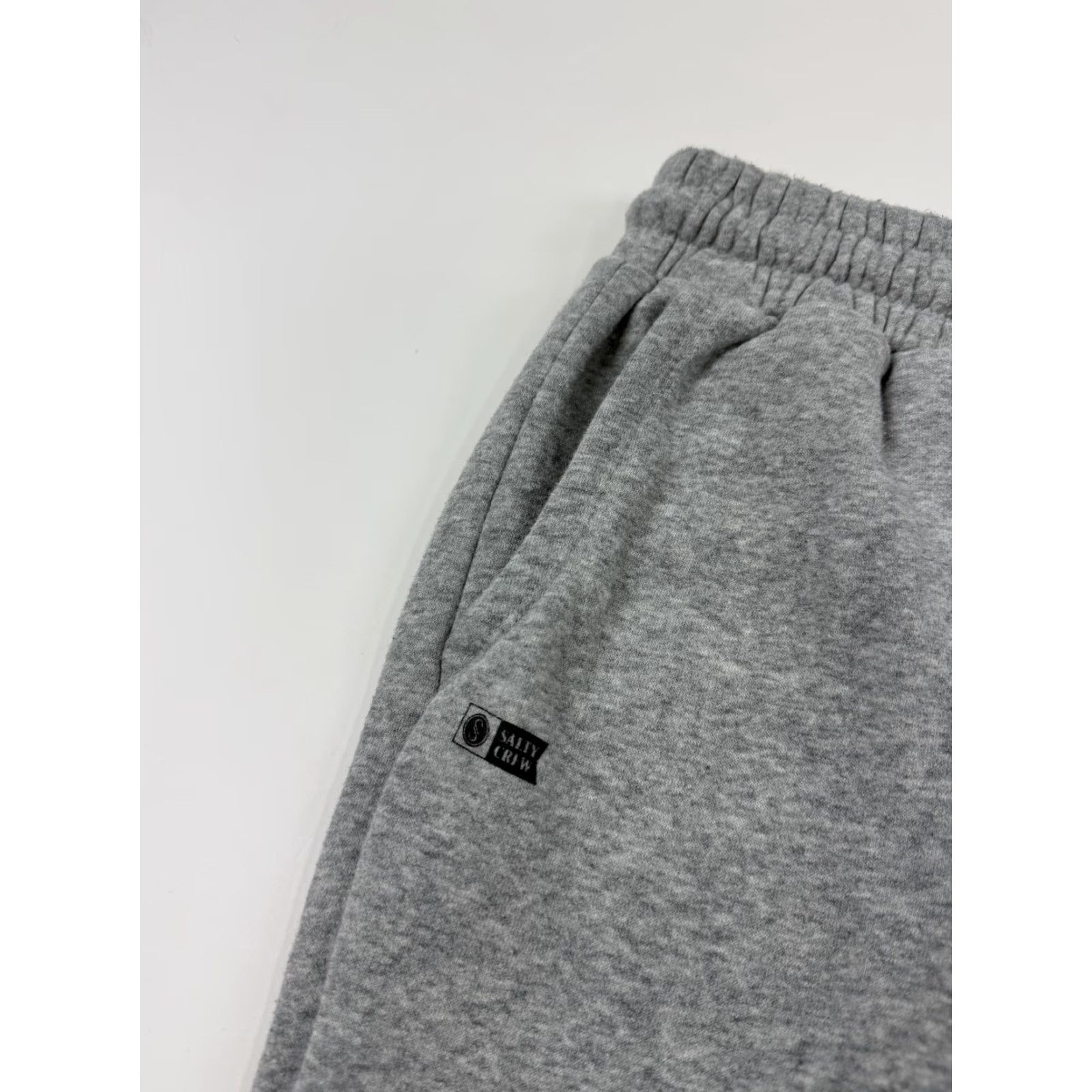 Vintage Salty Crew Sweatpants Mens Small Gray Fleece Joggers Elastic Cuffs Pockets Size US 29 - 2 Thumbnail