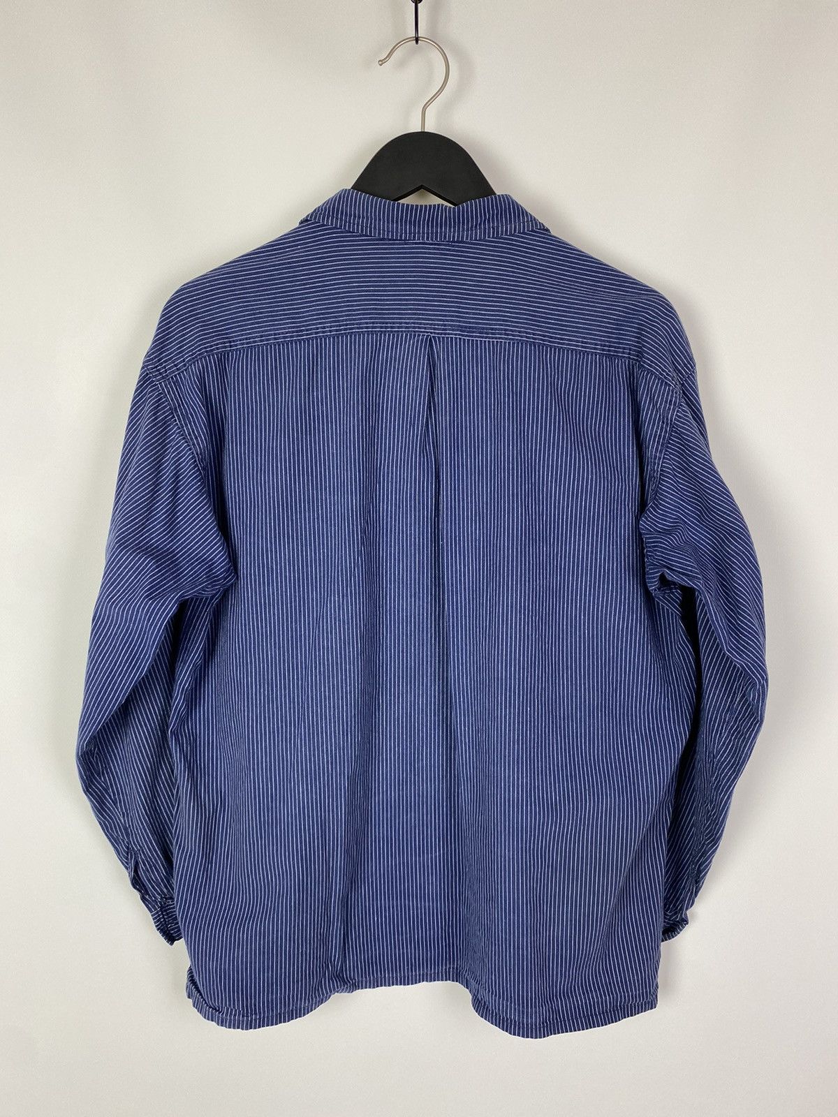 Vintage 90s Vintage Kempel Hickory Stripe Chore Work Over Shirt Size US S / EU 44-46 / 1 - 7 Thumbnail