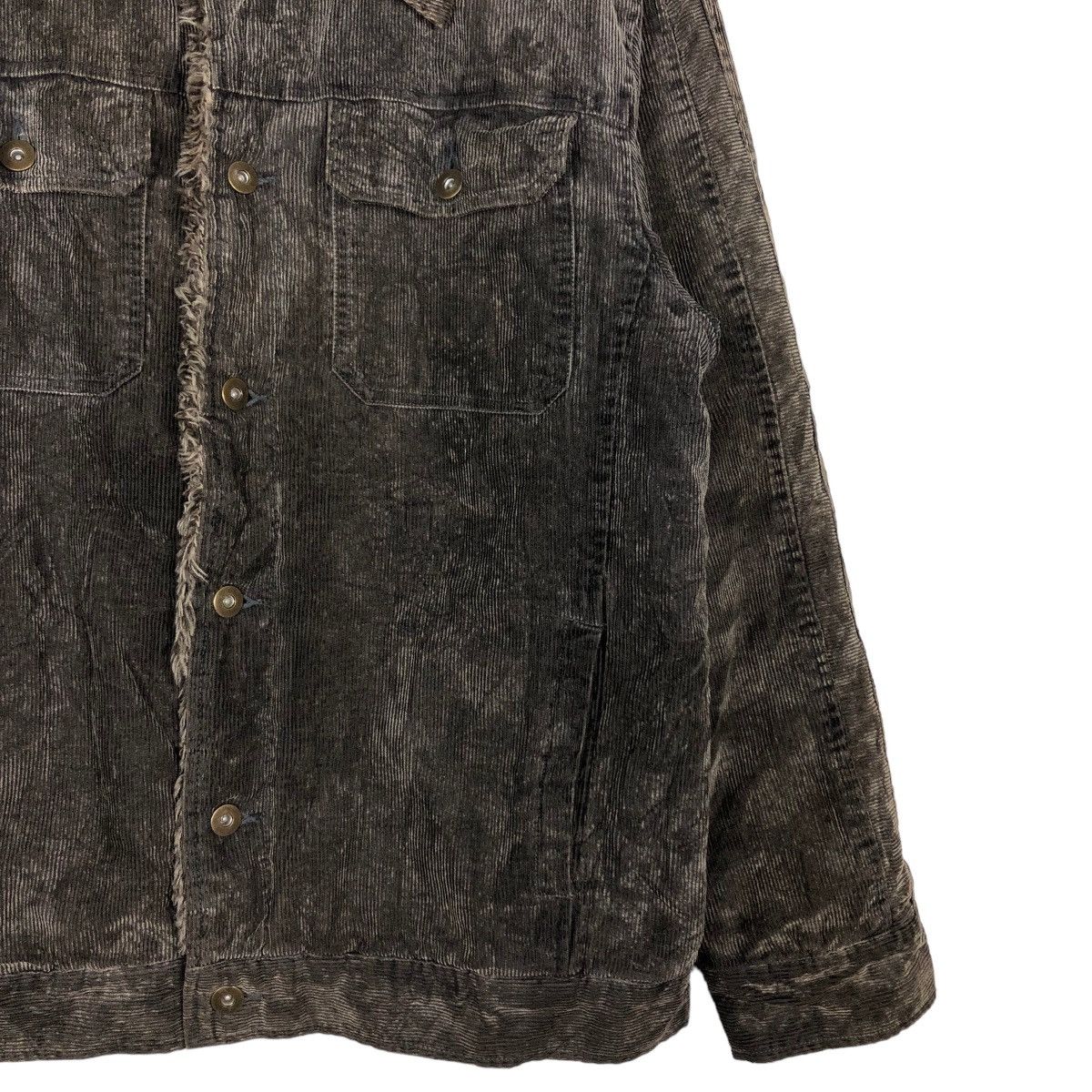 Hysteric Glamour Corduroy Trucker Jacket Hill Crop Shearling Mink Fur Lining Size US L / EU 52-54 / 3 - 6 Thumbnail