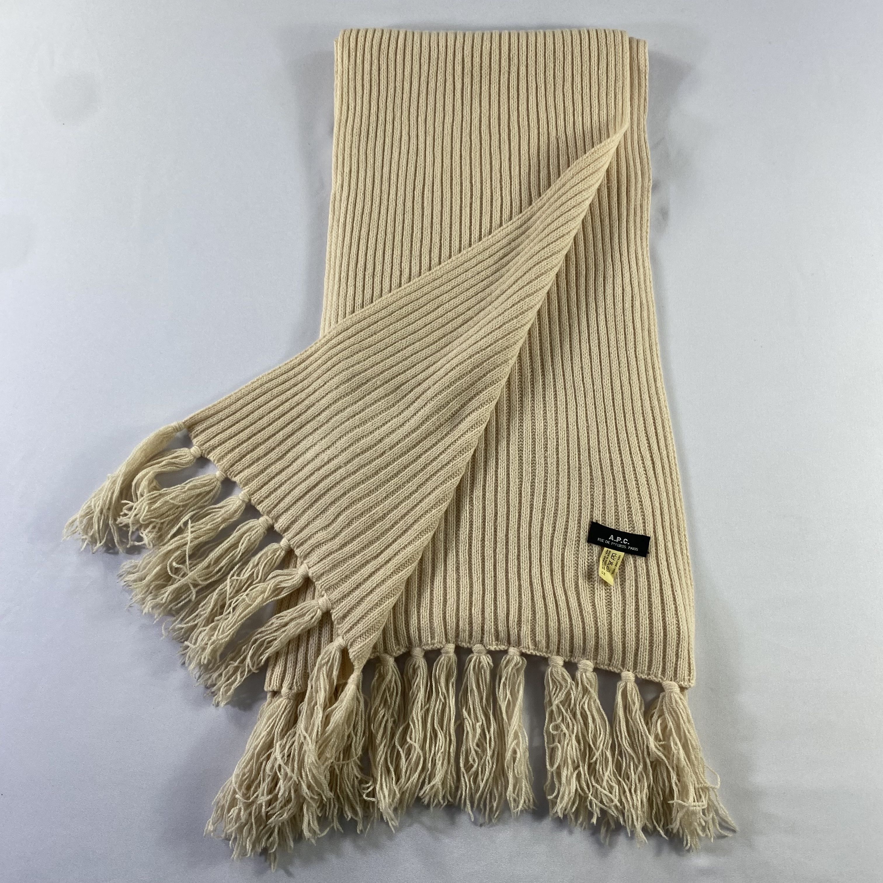 A.P.C. A.P.C. Knit Scarf Neck Wrap Wool Muffler Size ONE SIZE - 4 Thumbnail