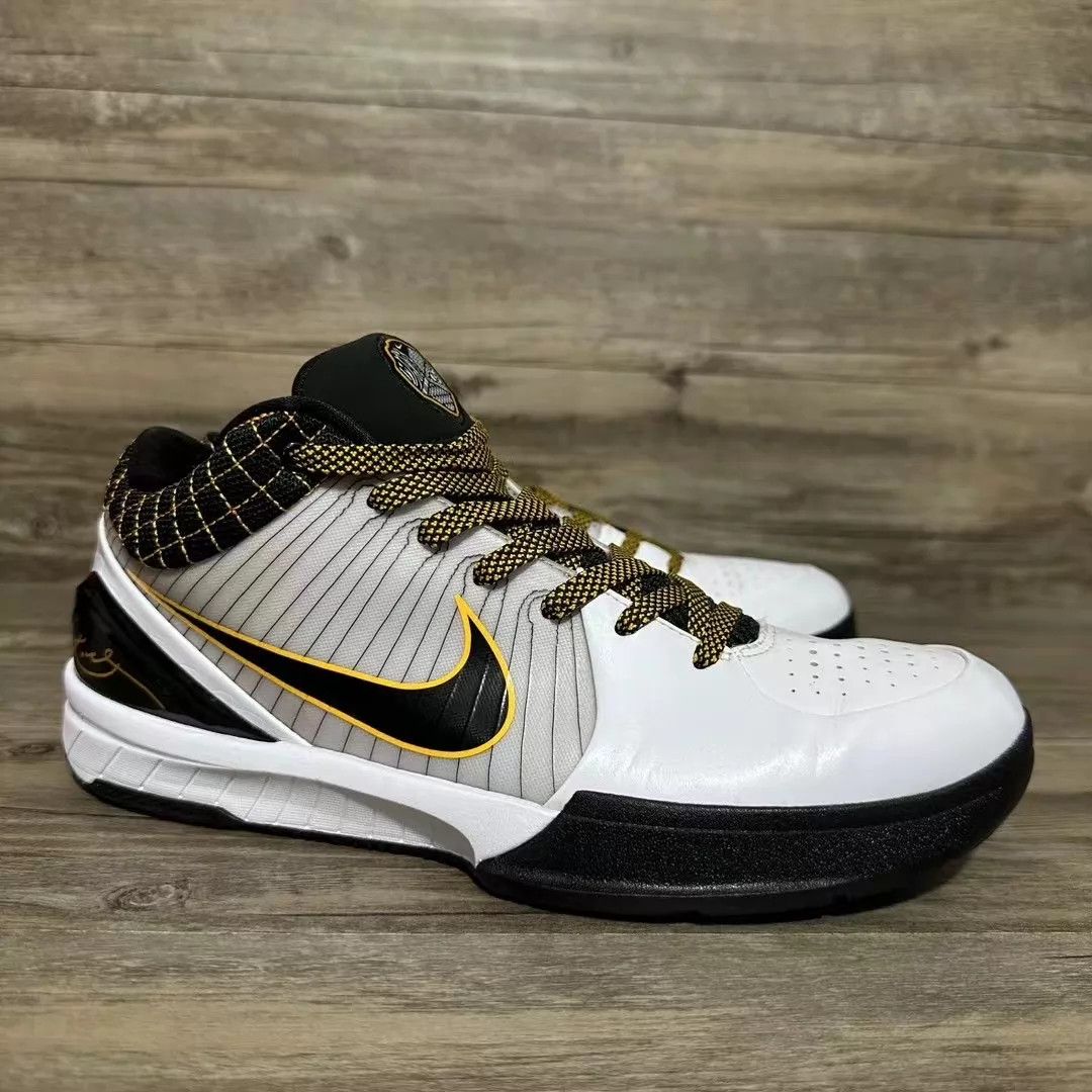 Nike Nike Zoom Kobe 4 White/Yellow Playoffs 43 2W No Box Size US 9.5 / EU 42-43 - 2 Thumbnail