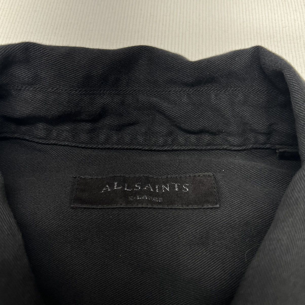 Allsaints All Saints Shirt Black Spotter Long Sleeve Button Pocket Size US XL / EU 56 / 4 - 5 Thumbnail