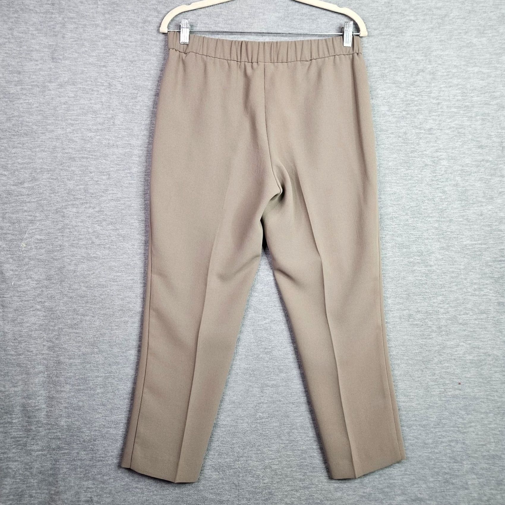 Vintage Wilfred Beige Women's Pants Flat Front Pockets Size 8 Trousers Casual Classy Pants Beige Womens 8 Regular Front Flat Pockets- Wilfred Size 30" / US 8 / IT 44 - 2 Thumbnail