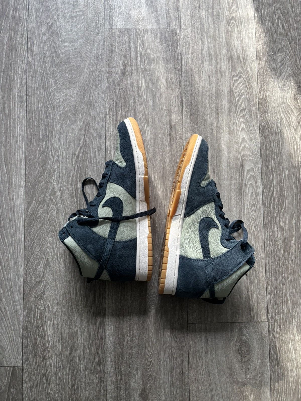 Nike Nike Dunk SE High Jade Horizon Armory Navy Size US 11.5 / EU 44-45 - 2 Thumbnail
