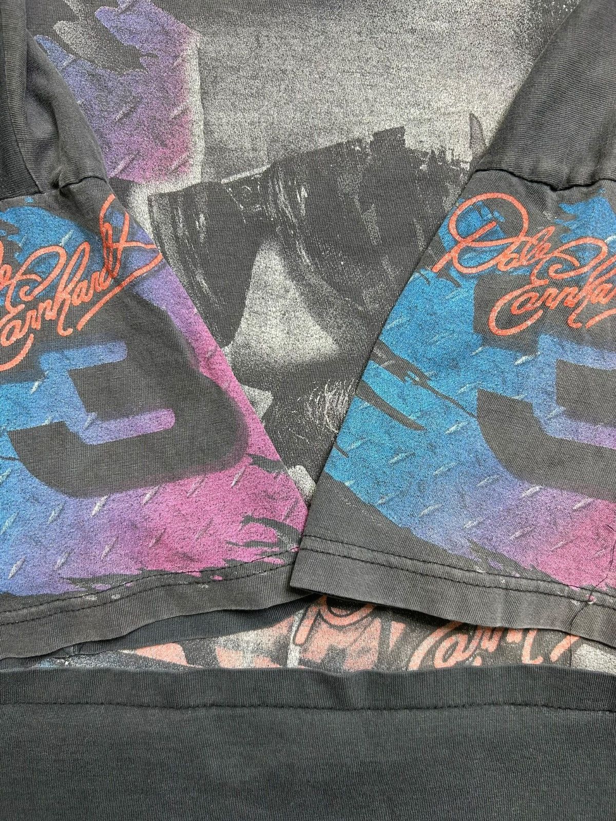 NASCAR × Vintage Vintage 90s NASCAR Dale Earnhardt AOP Tee Size US XL / EU 56 / 4 - 4 Thumbnail