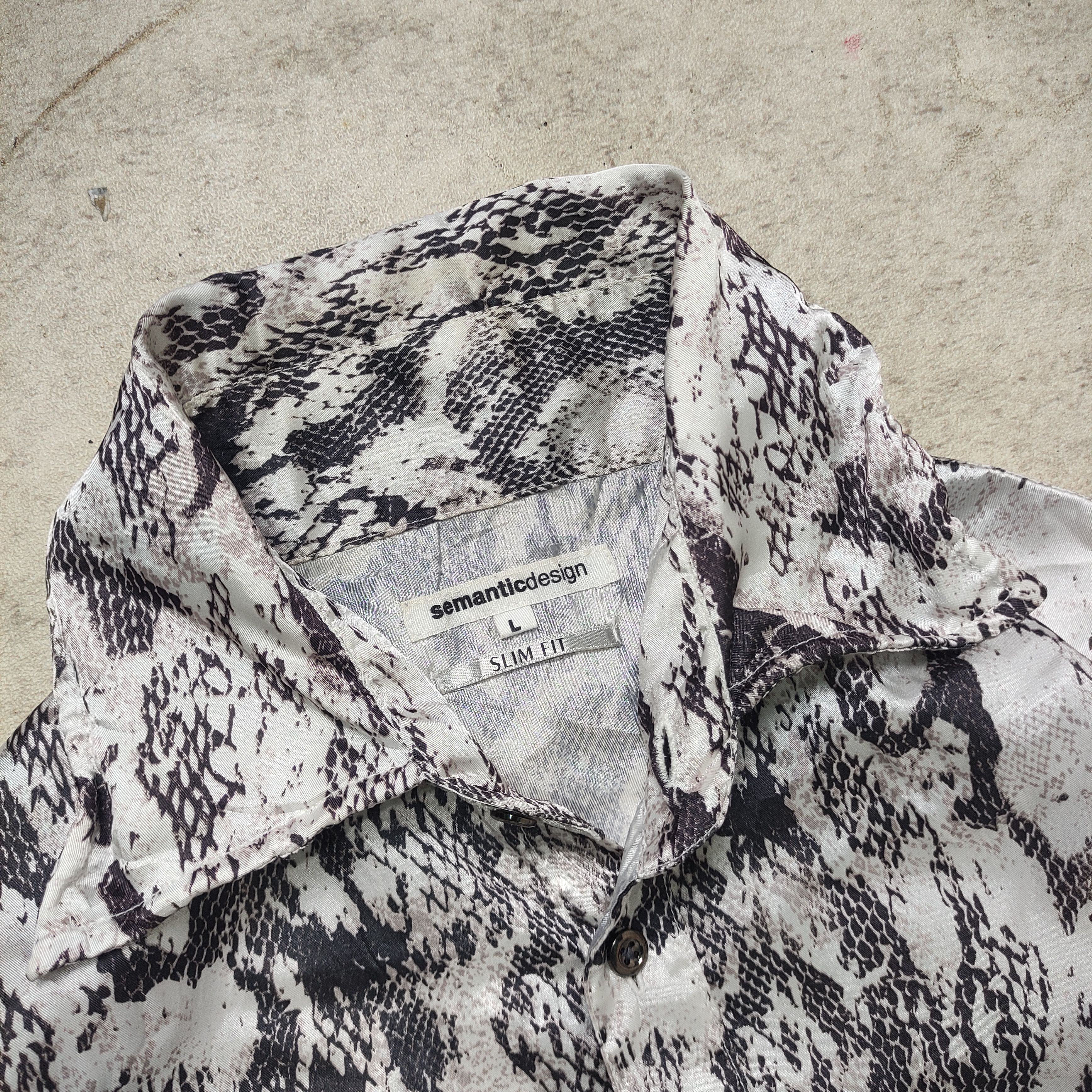 If Six Was Nine × Tornado Mart × Yasuyuki Ishii Semantic Design Snake Skin Shirt – Japanese Brand Size US L / EU 52-54 / 3 - 3 Thumbnail