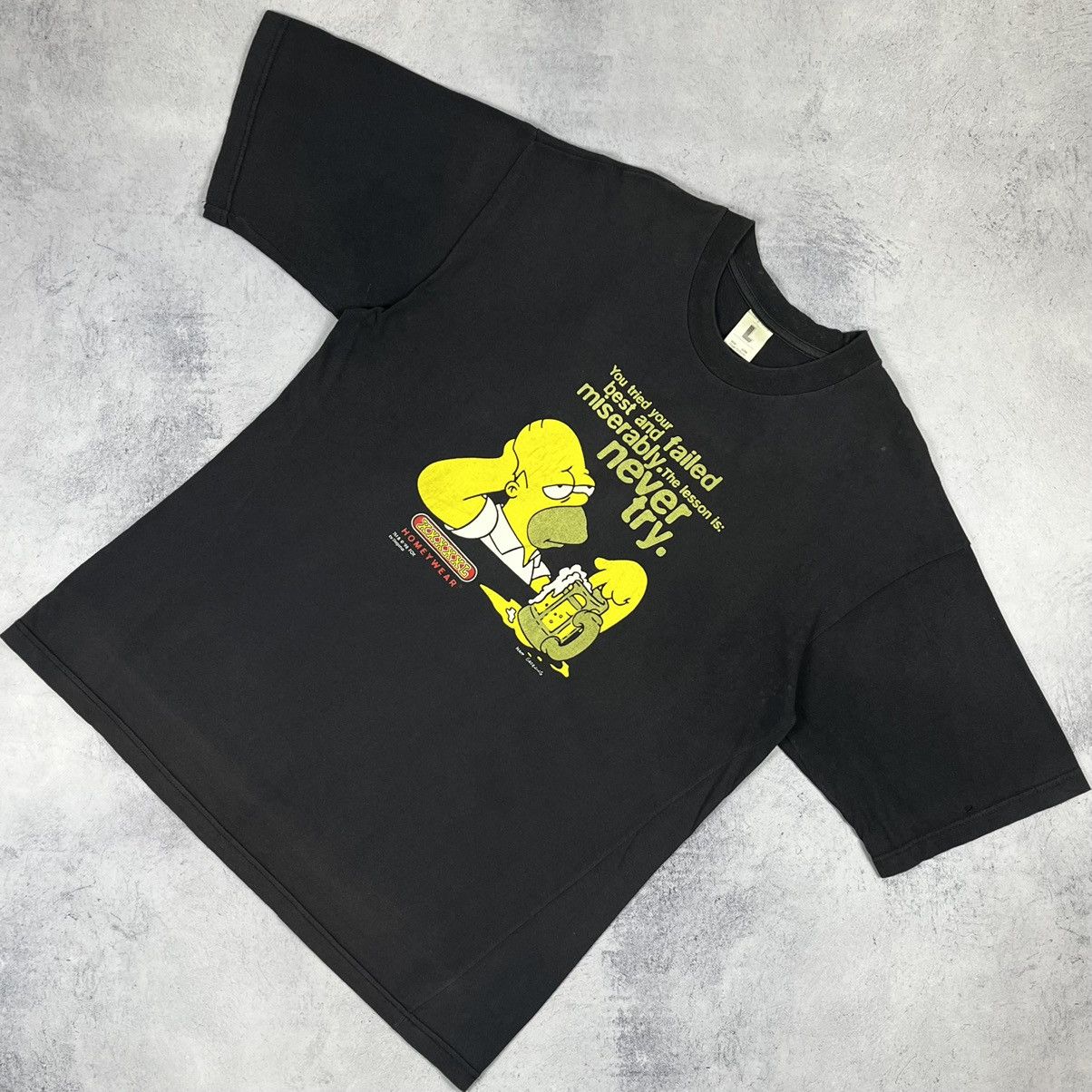 Cartoon Network Vintage Simpsons Homer cartoon humor tee 1998 Size US L / EU 52-54 / 3 - 1 Thumbnail