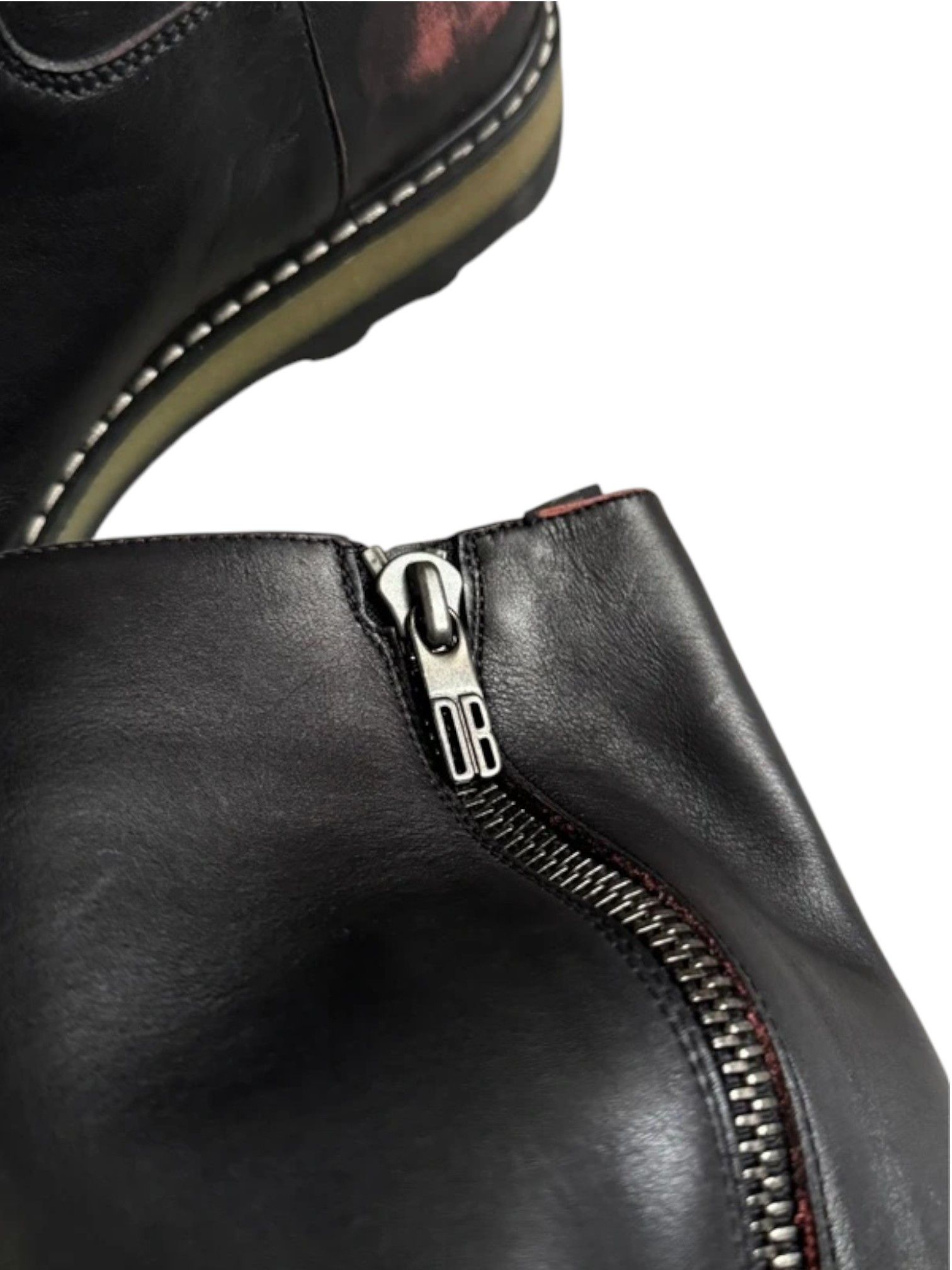Dirk Bikkembergs Hand-Painted Leather Boots (Early 2000s)