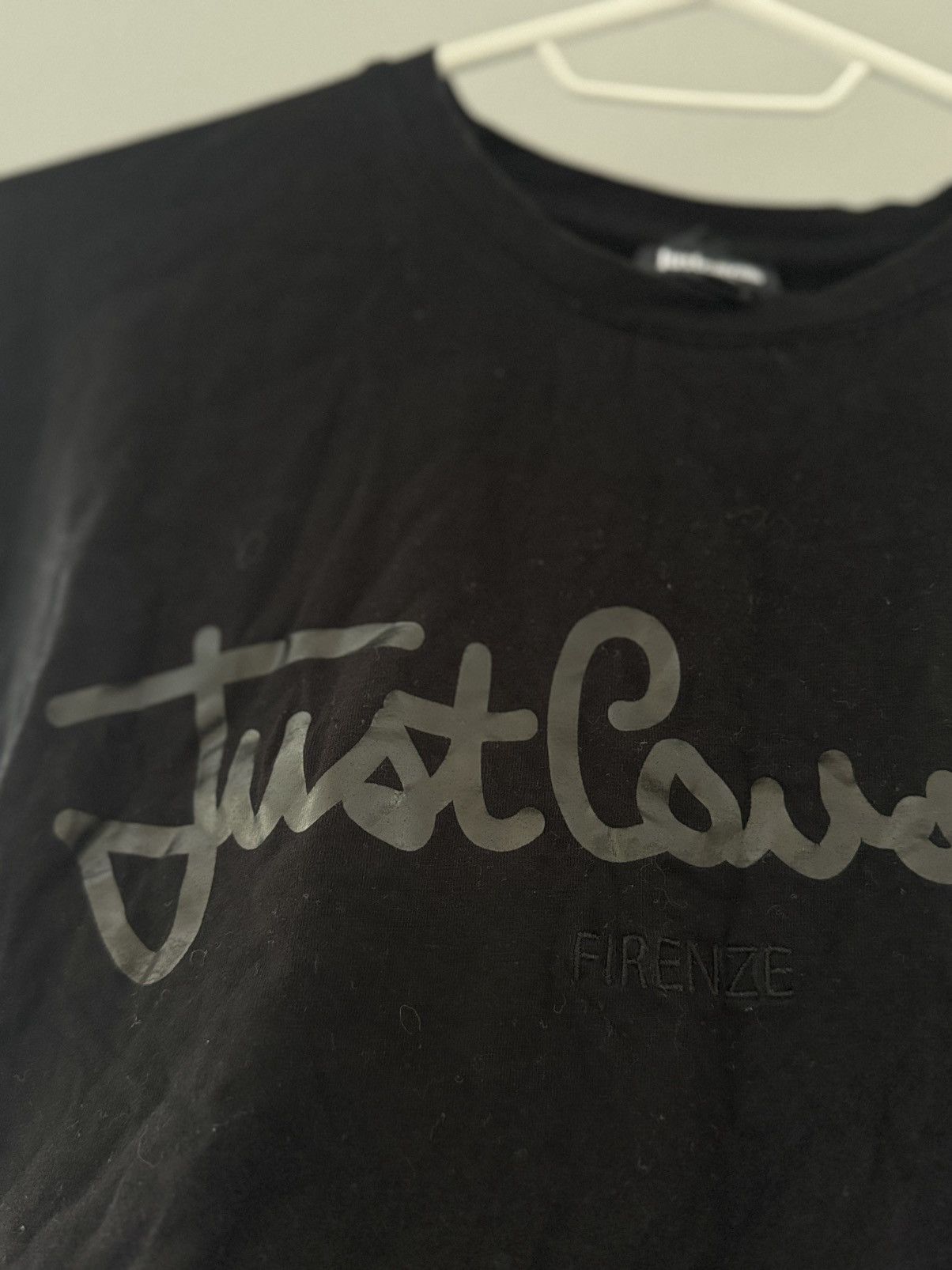 Just Cavalli × Roberto Cavalli × Vintage Just Cavalli Big Logo T-Shirt Size XXL / US 16-18 / IT 52-54 - 7 Thumbnail